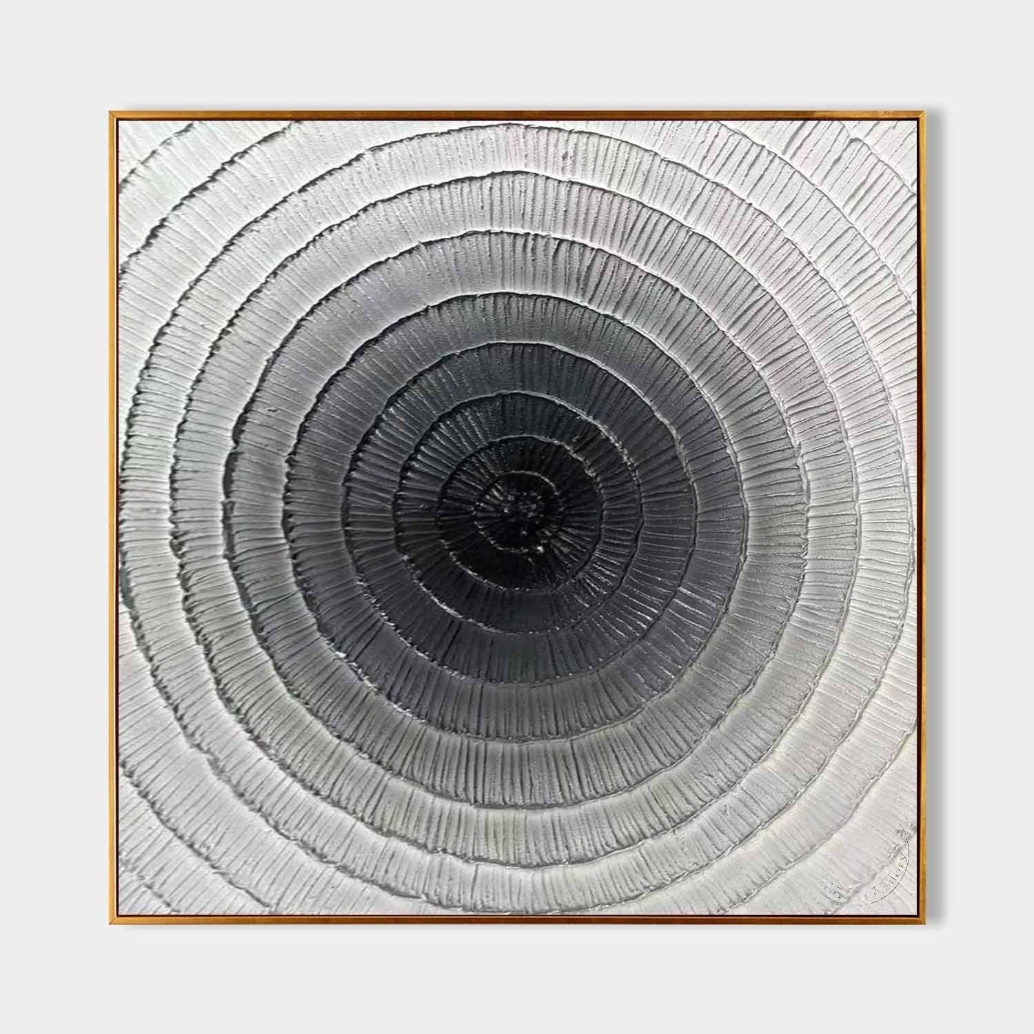 Wall Art Square 3D Concentric Circle