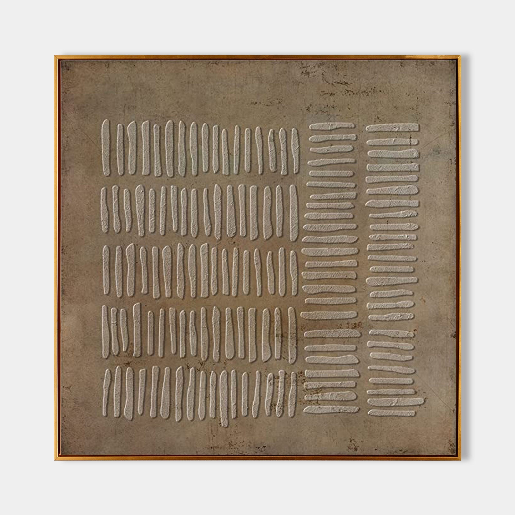Wall Art Wabi-Sabi Rustic Geometric Relief