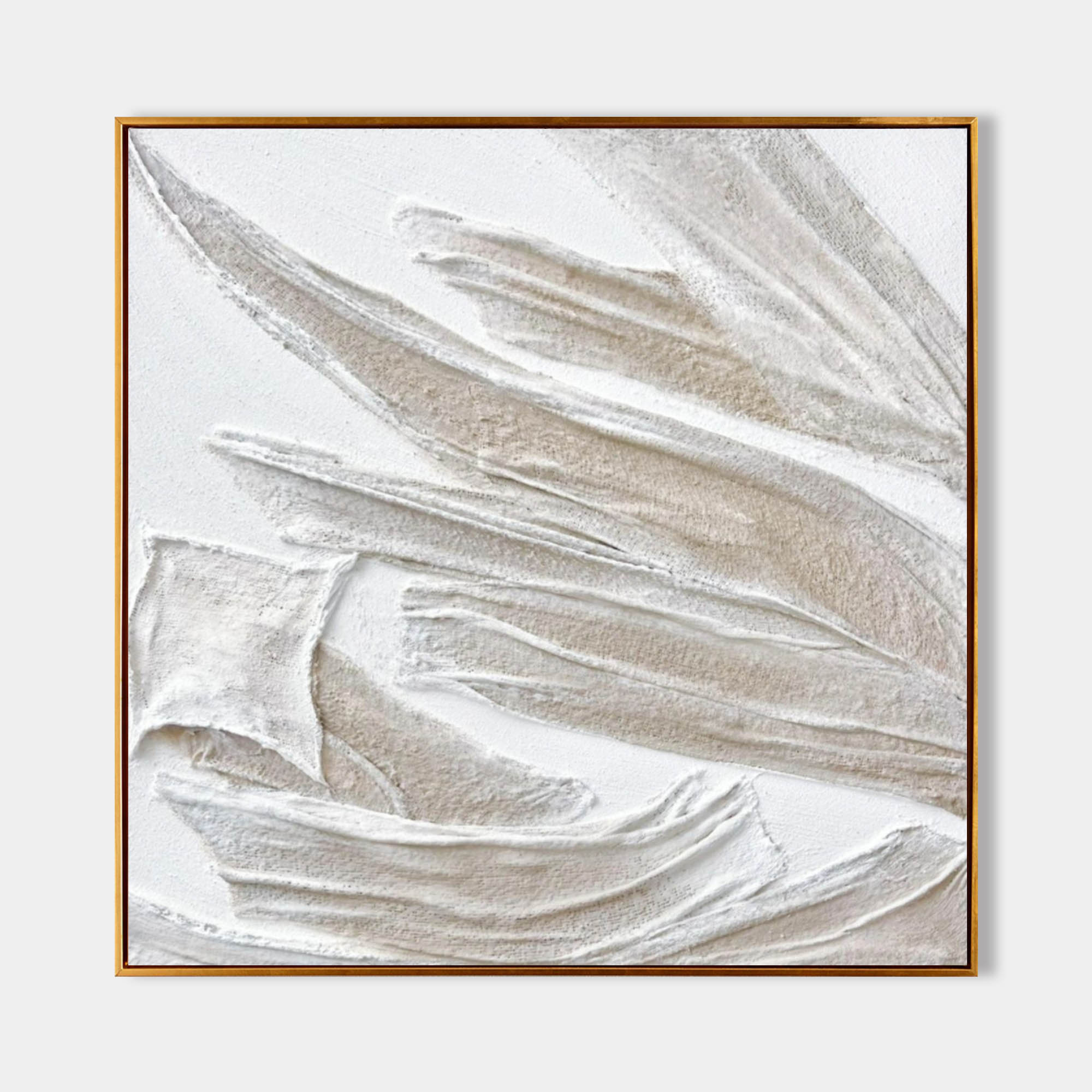 Wall Art Plaster Minimalist Organic Flow