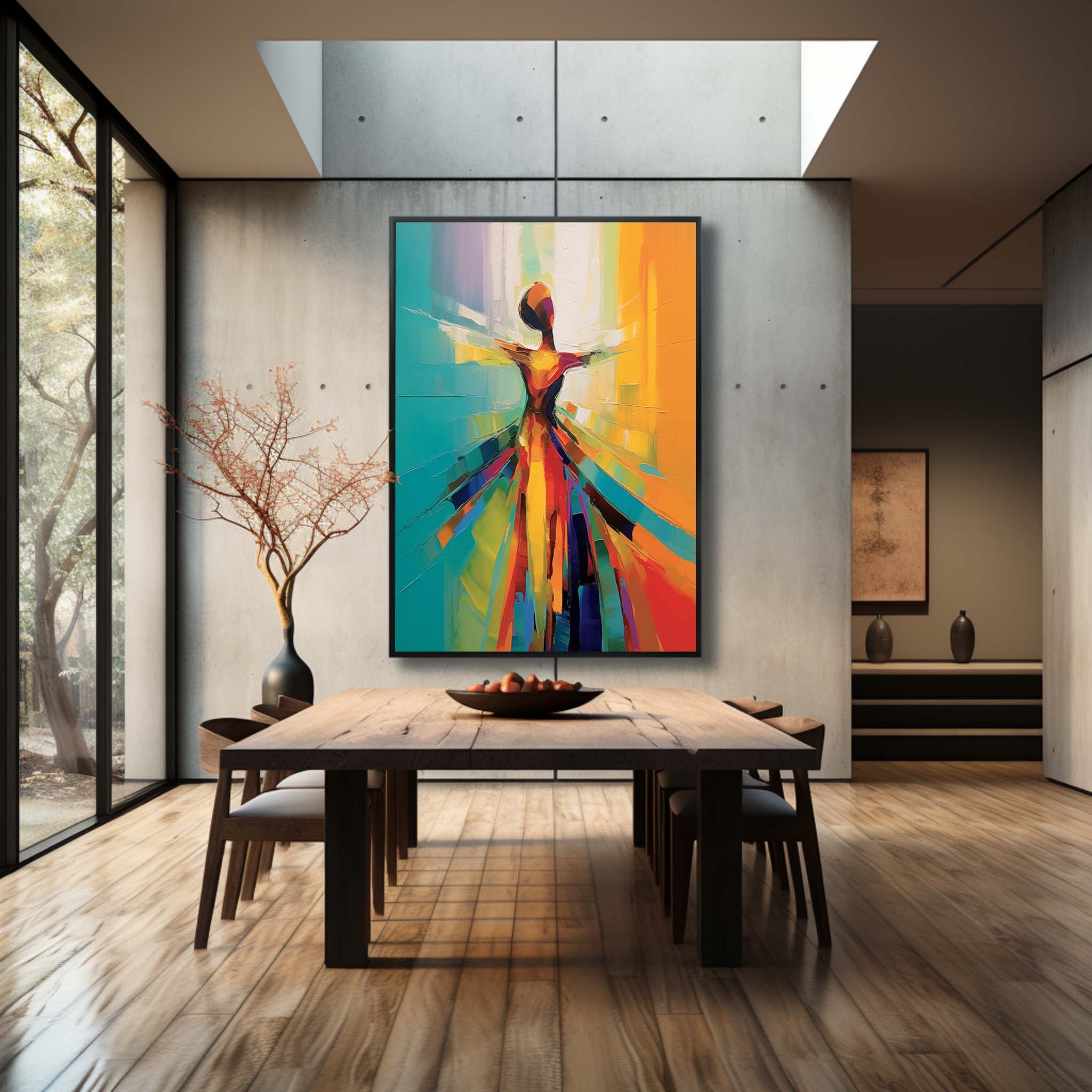 Wall Art Palette Vibrant Abstract Dynamic