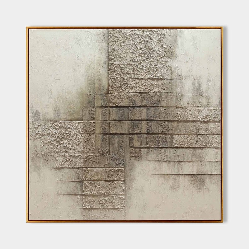 Wall Art Minimalist Brick Pattern Textured
