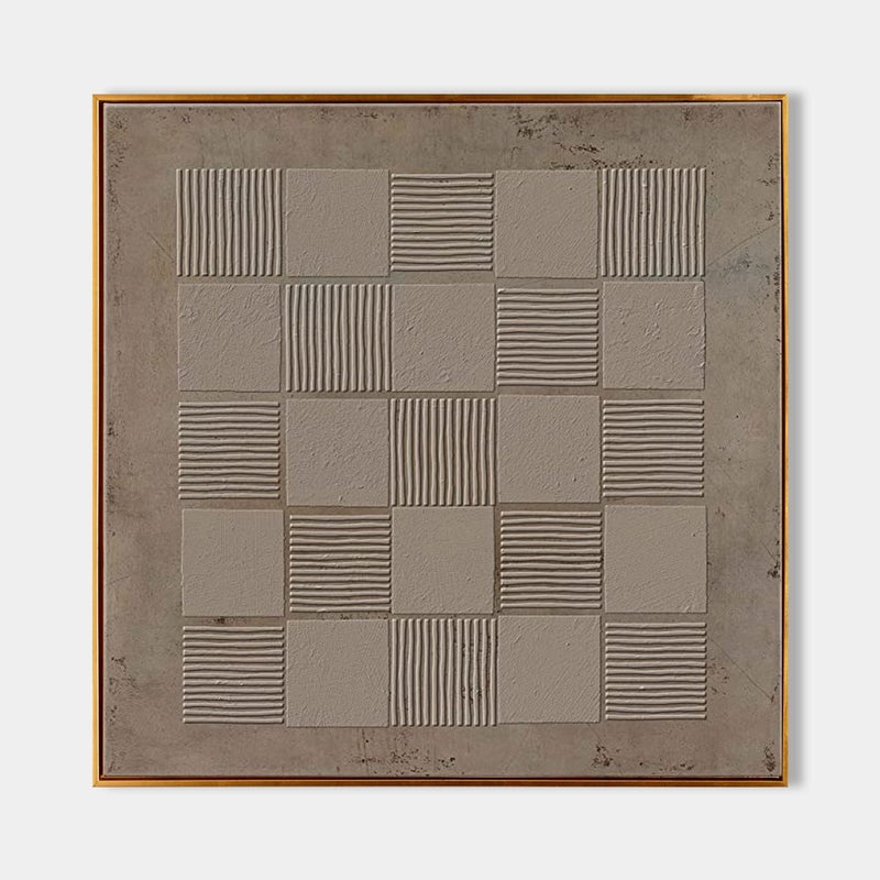 Wall Art Minimalist Grid Stripes Abstract
