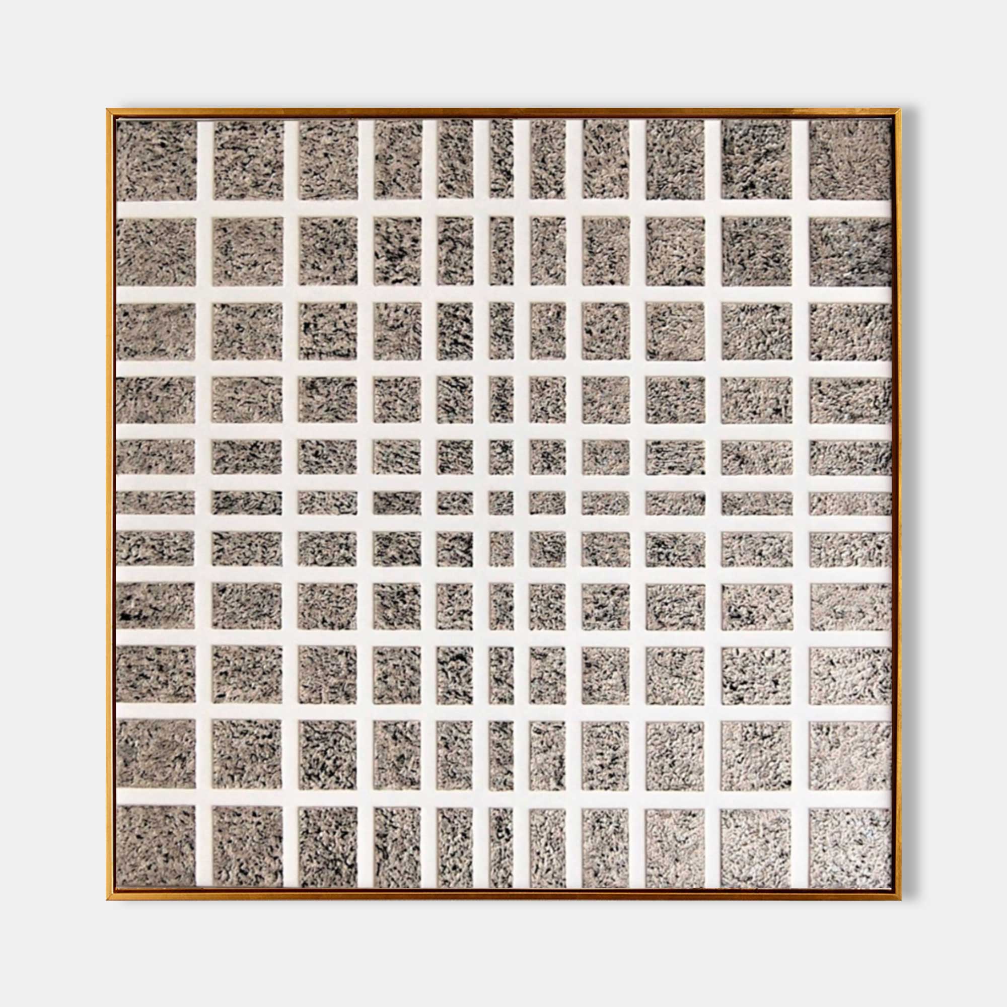 Wall Art Square Abstract Textured Grid