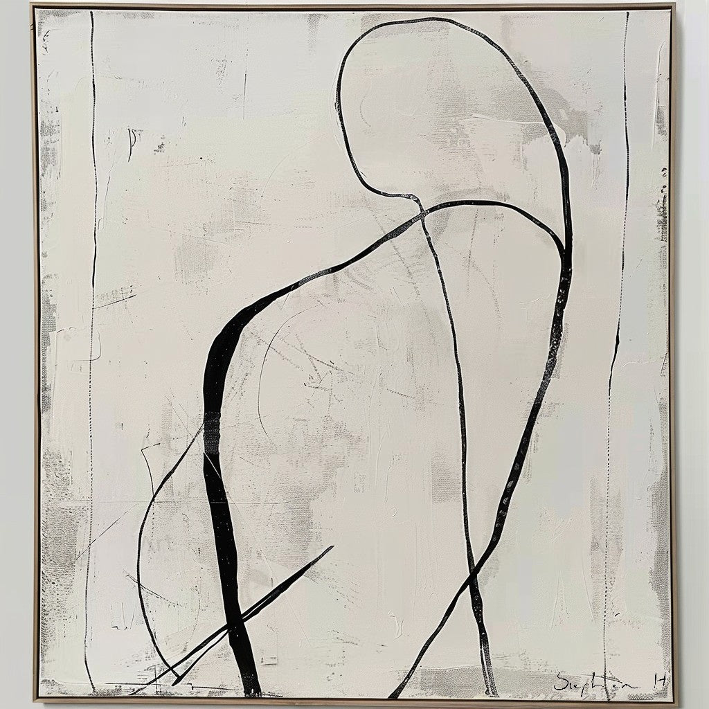 Wall Art Minimalist Abstract Figure