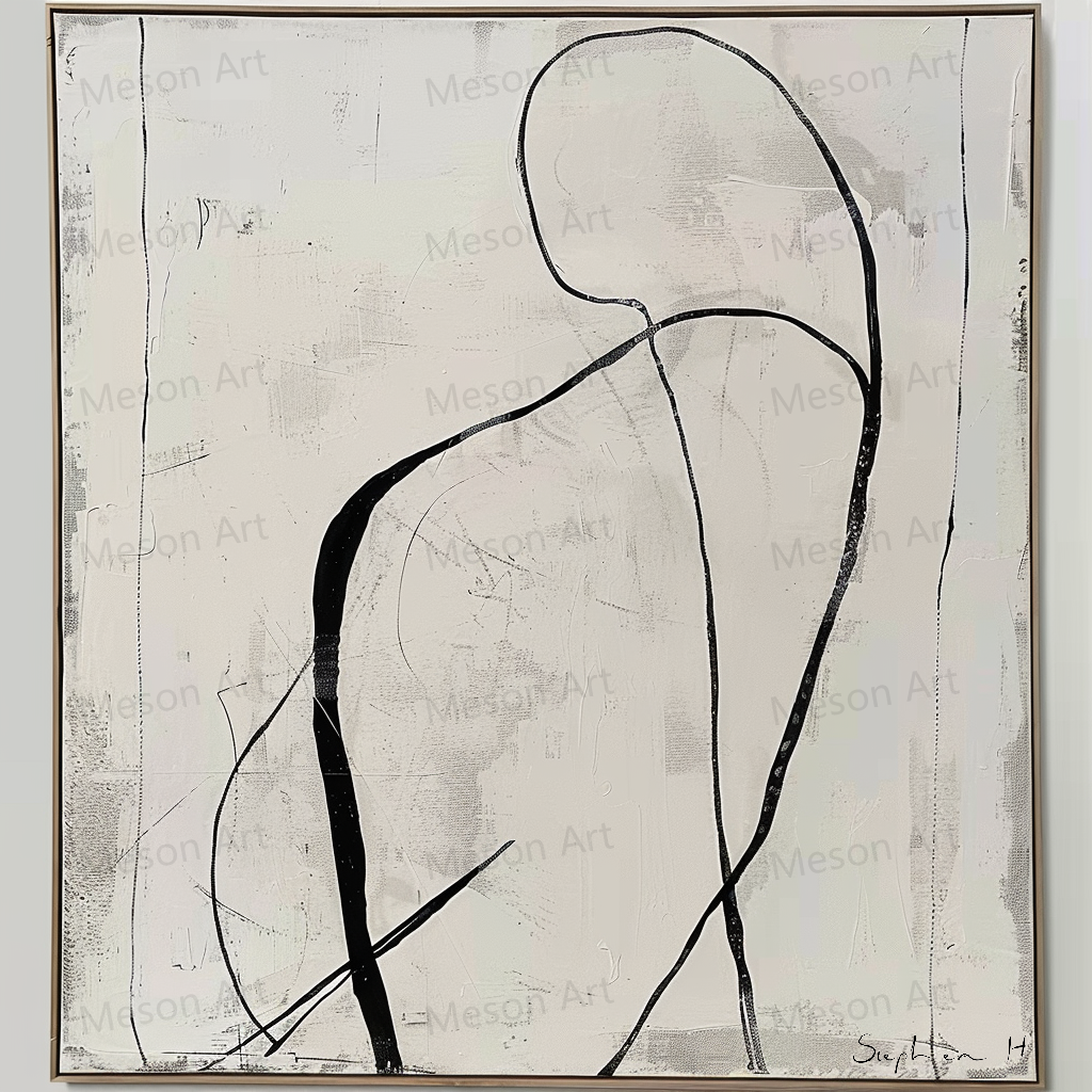 Wall Art Minimalist Abstract Figure