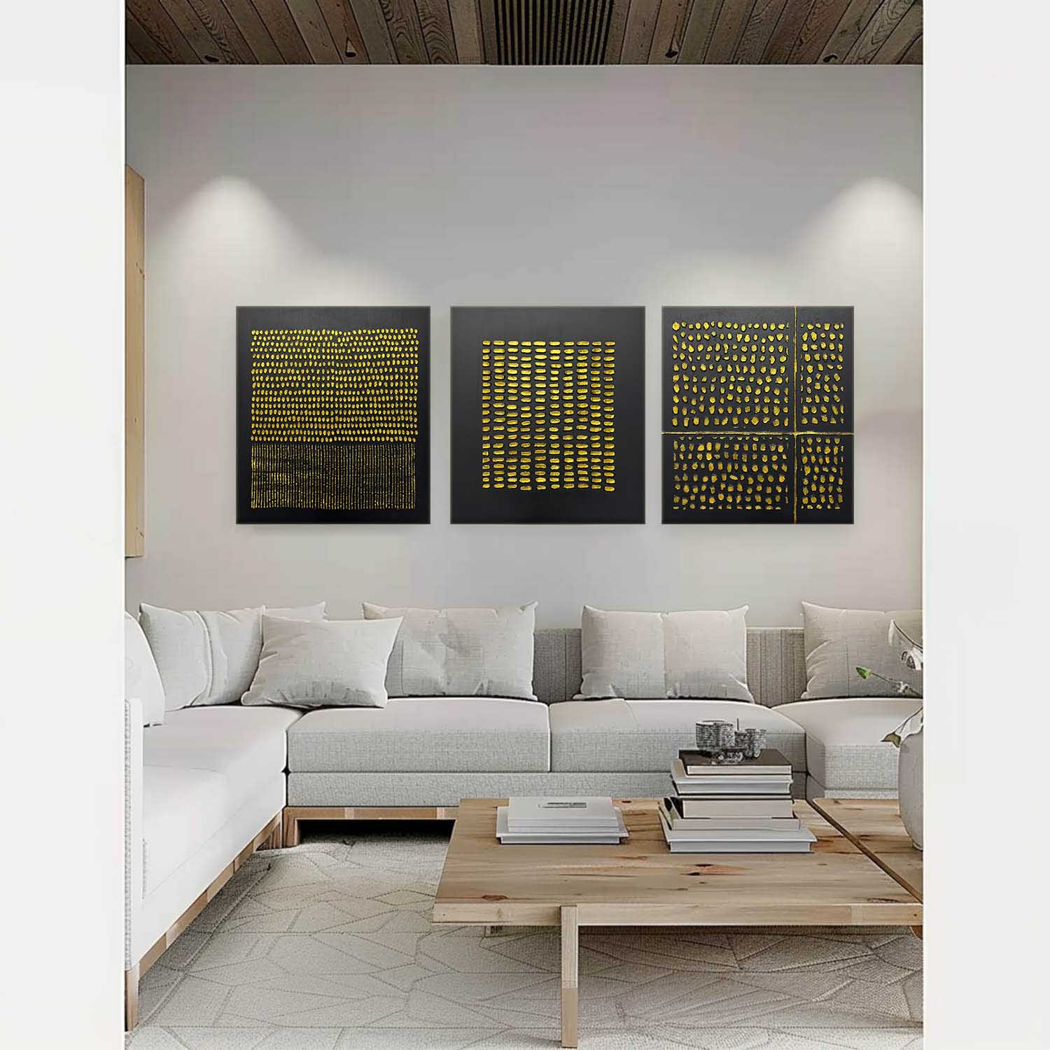 Abstract Painting Set Of 3 SP160 - Neutralighting
