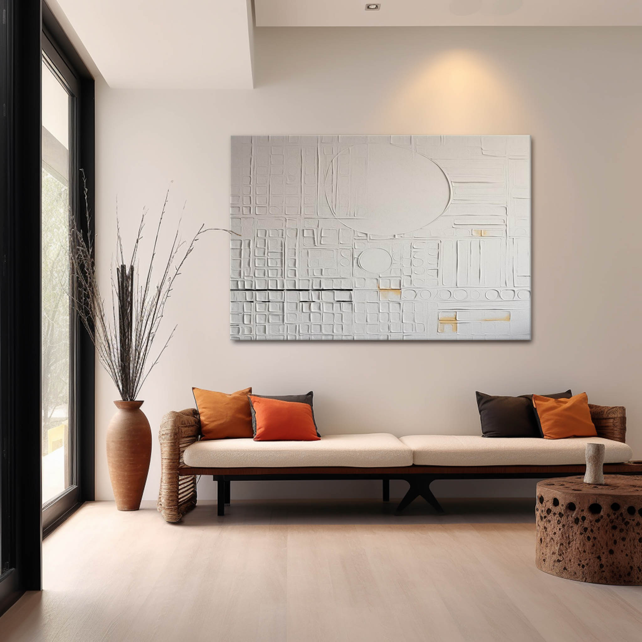 Plaster Art Texture Painting SG242 - Neutralighting
