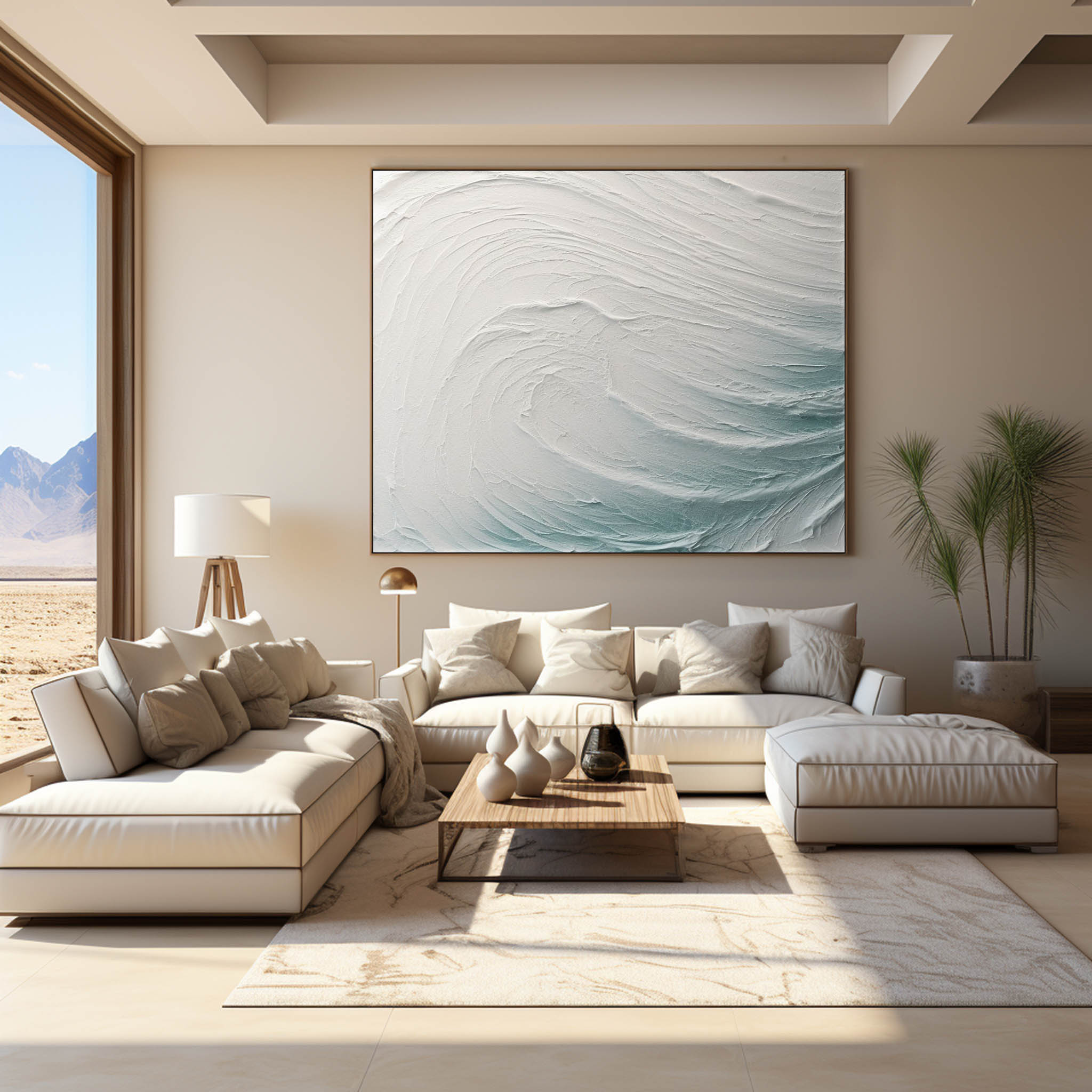 Plaster Art Texture Painting SG230 - Neutralighting