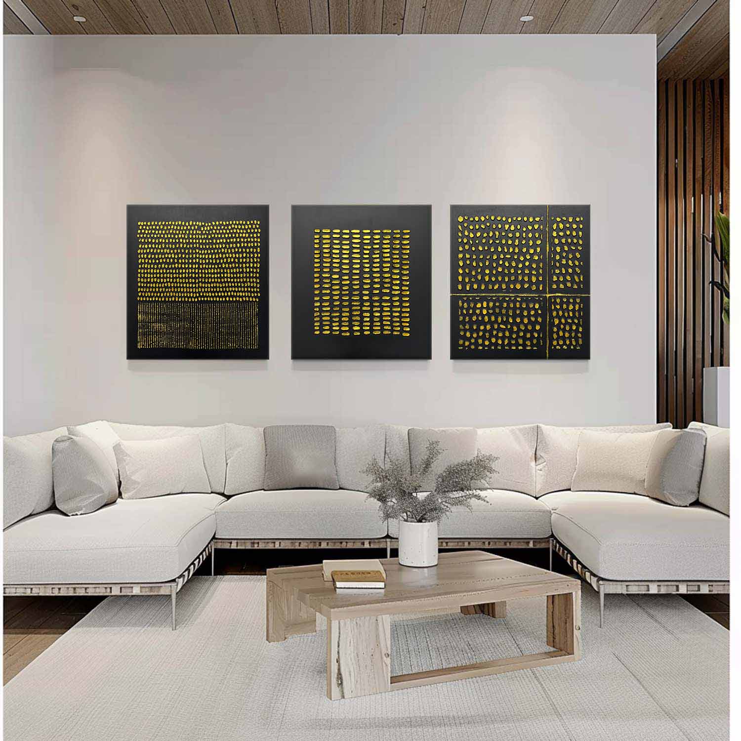 Abstract Painting Set Of 3 SP160 - Neutralighting
