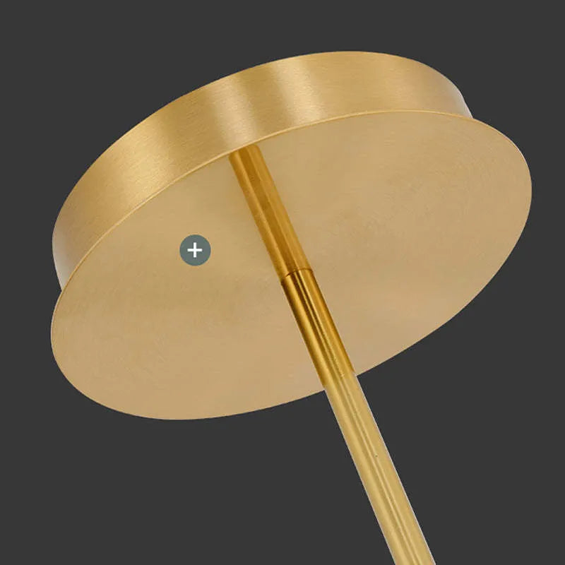 Arisha Curved & Linear Semi Flush Mount Ceiling Light, Gold - Neutralighting