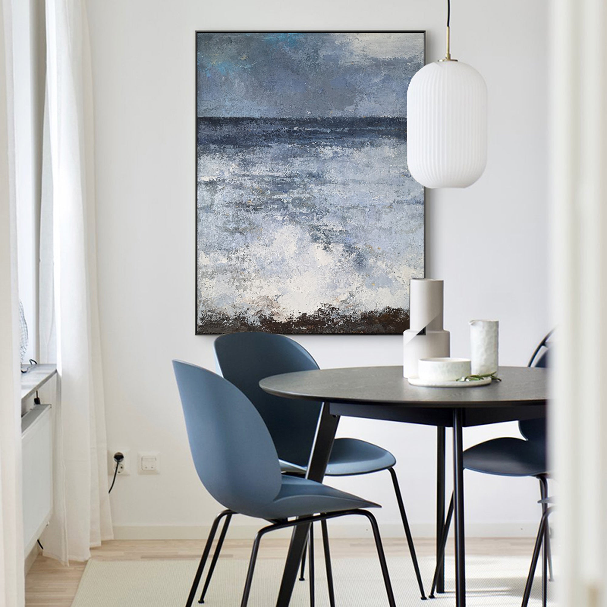 Blue Sea Abstract Painting ABSV05 - Neutralighting