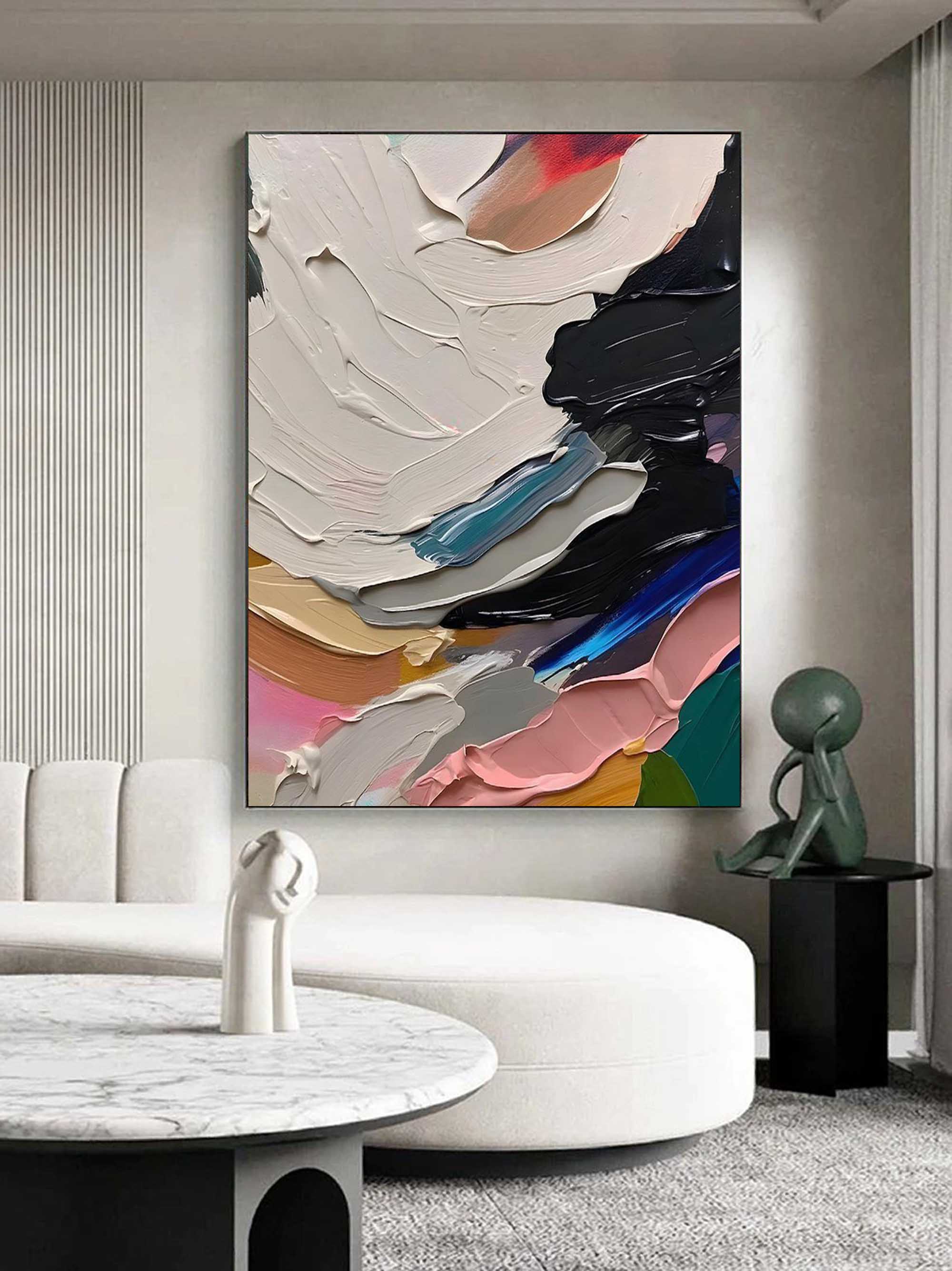 Wall Art Colorful Texture Energetic Modern