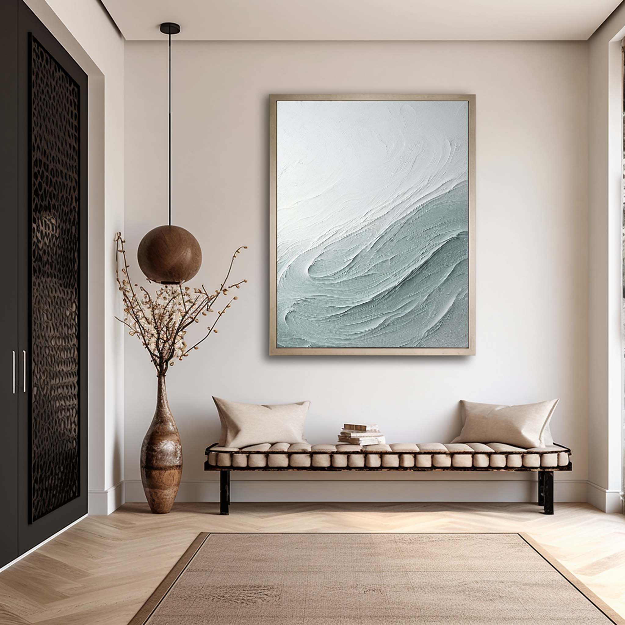 Wall Art Wave Minimalist Relief Modern