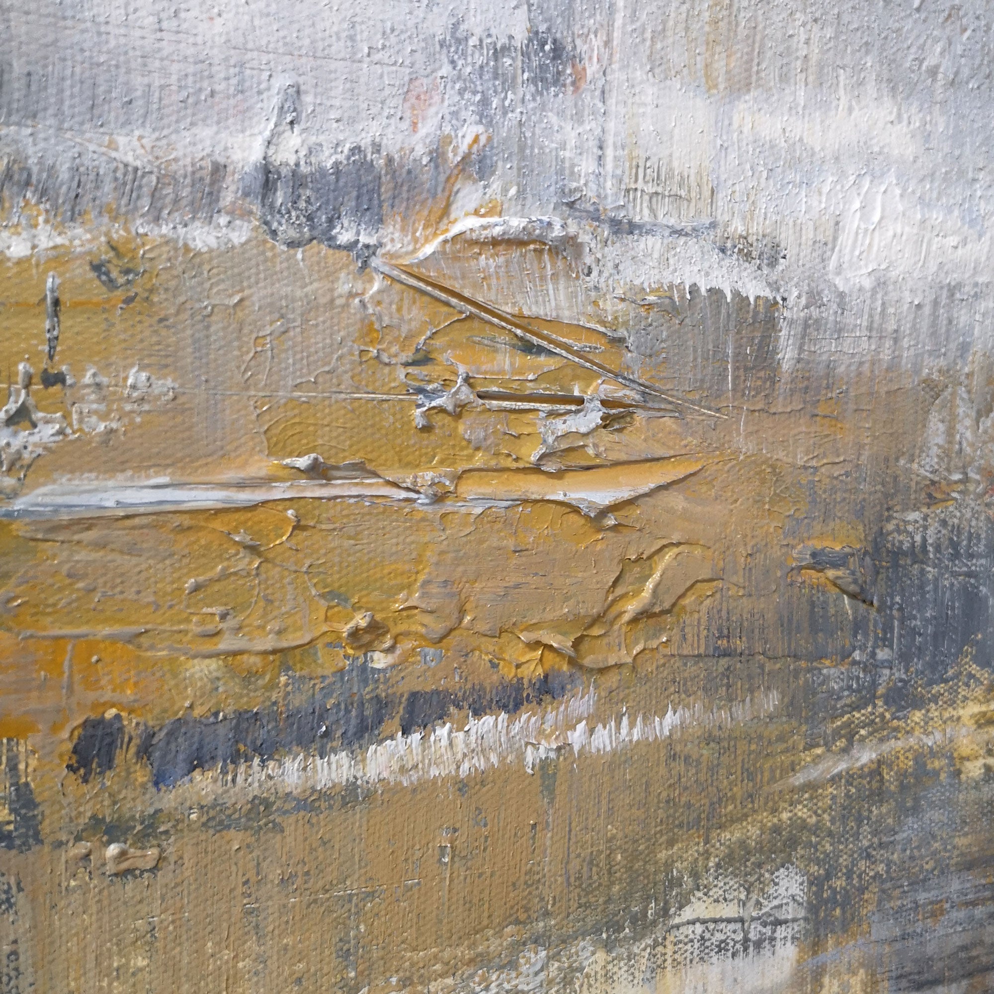 Square Abstract Painting 40'' X 40'' IS25 - Neutralighting