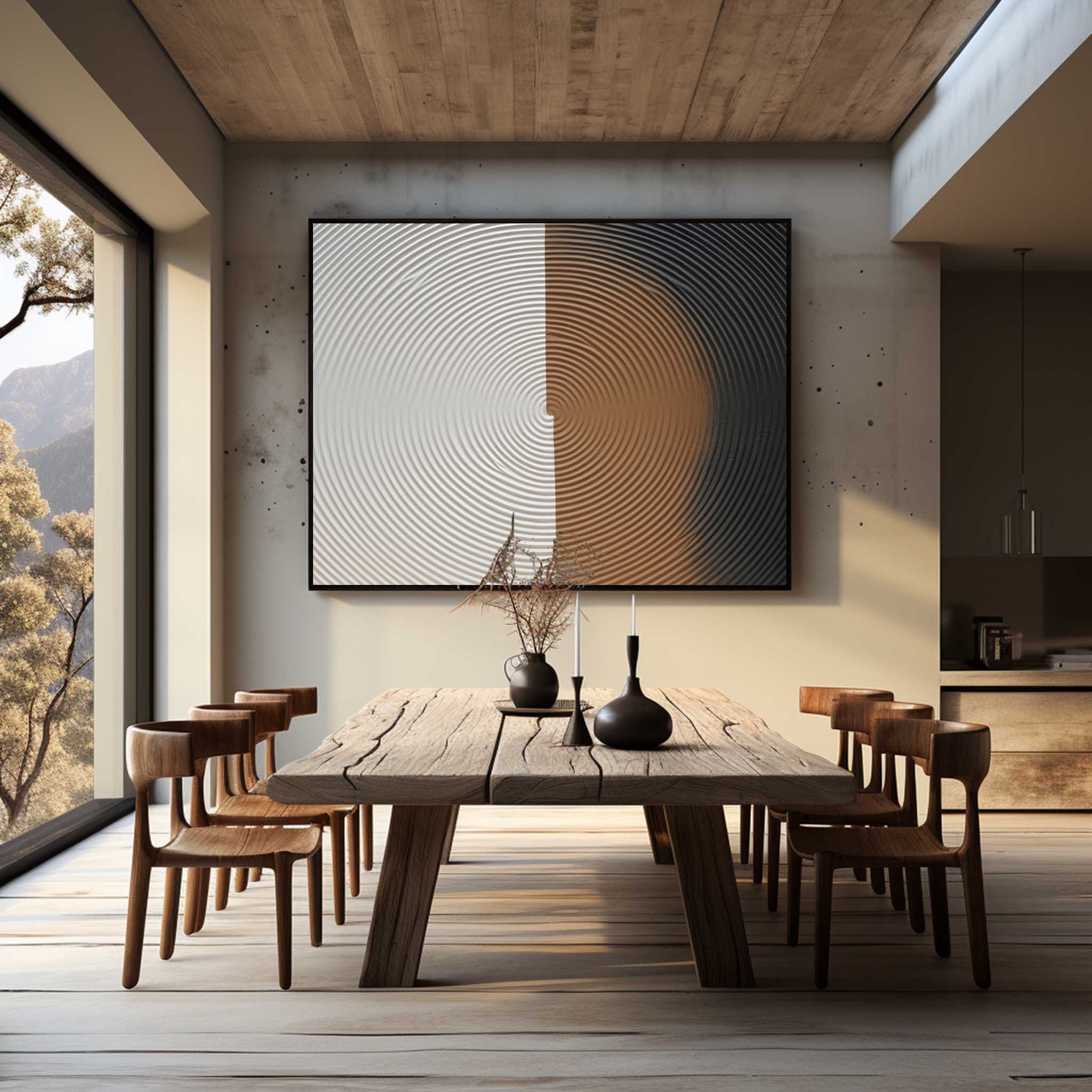 Plaster Art Texture Painting SG240 - Neutralighting