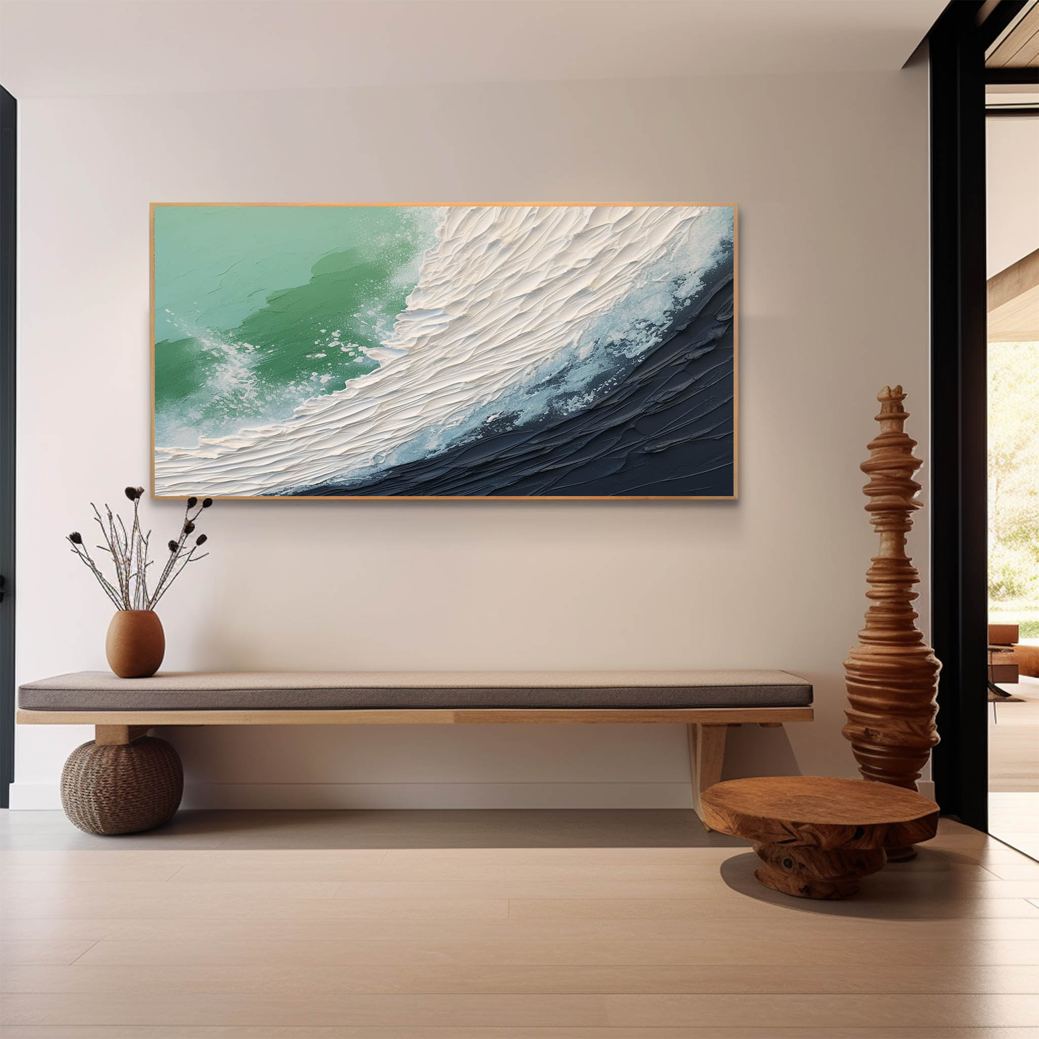 Plaster Art Texture Painting SG237 - Neutralighting