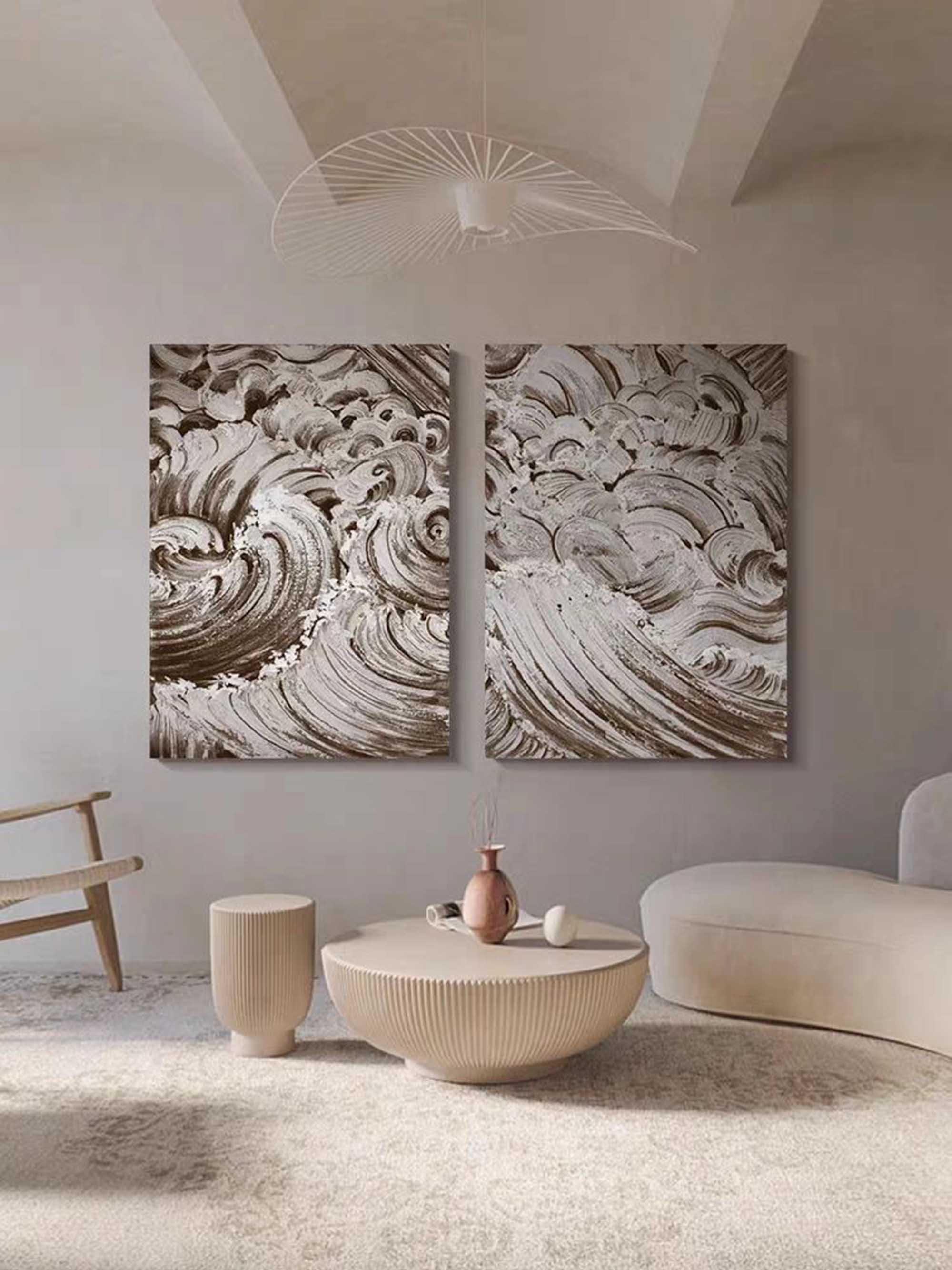 Abstract Painting Set Of 2 SP124 - Neutralighting