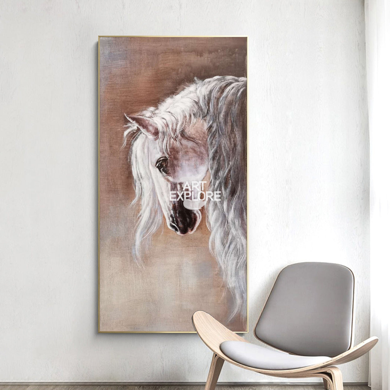 Horse Abstract Art #ANH29