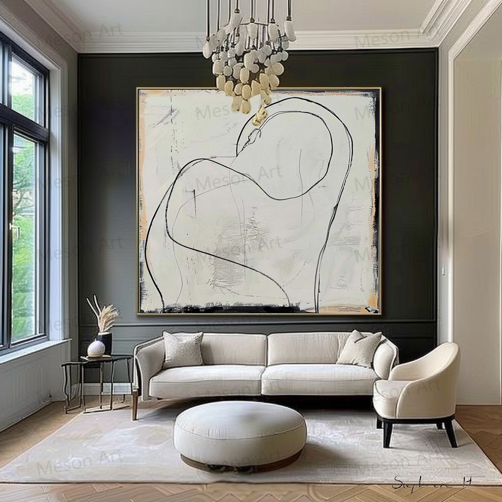 Wall Art Minimalist Embrace Abstract