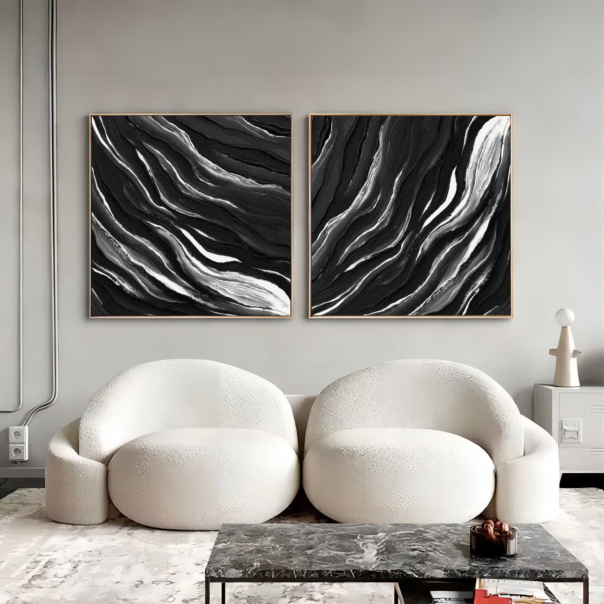 Abstract Painting Set Of 2 SP142 - Neutralighting