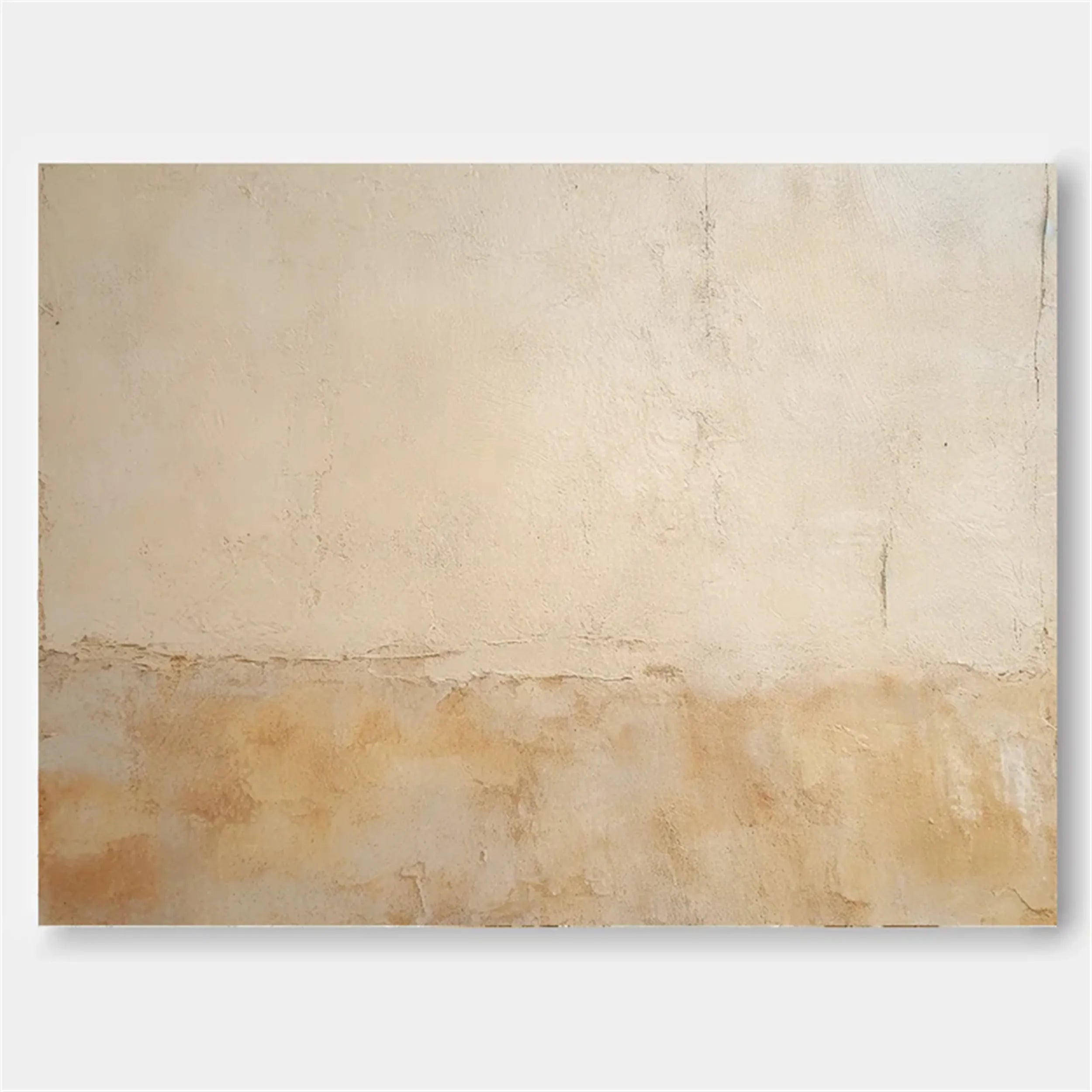 Wabi-Sabi Textured Wall Art Warm Beige Earth