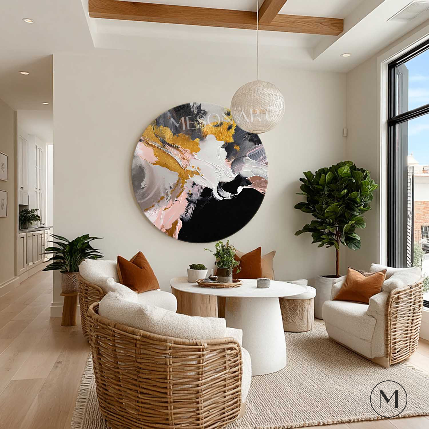 Wall Art Expressionist American Football Player