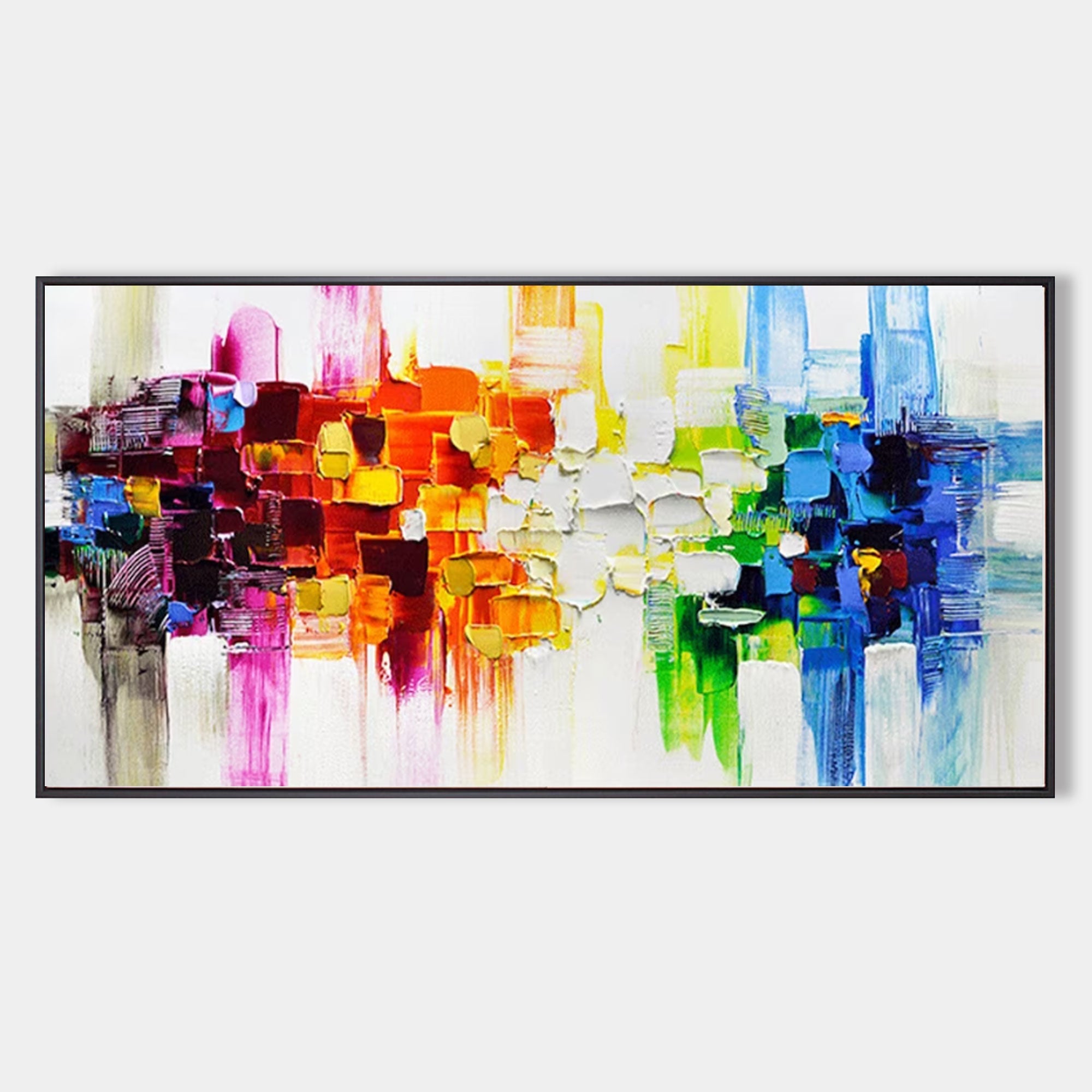 Wall Art Colorful Dynamic Abstract Chaotic