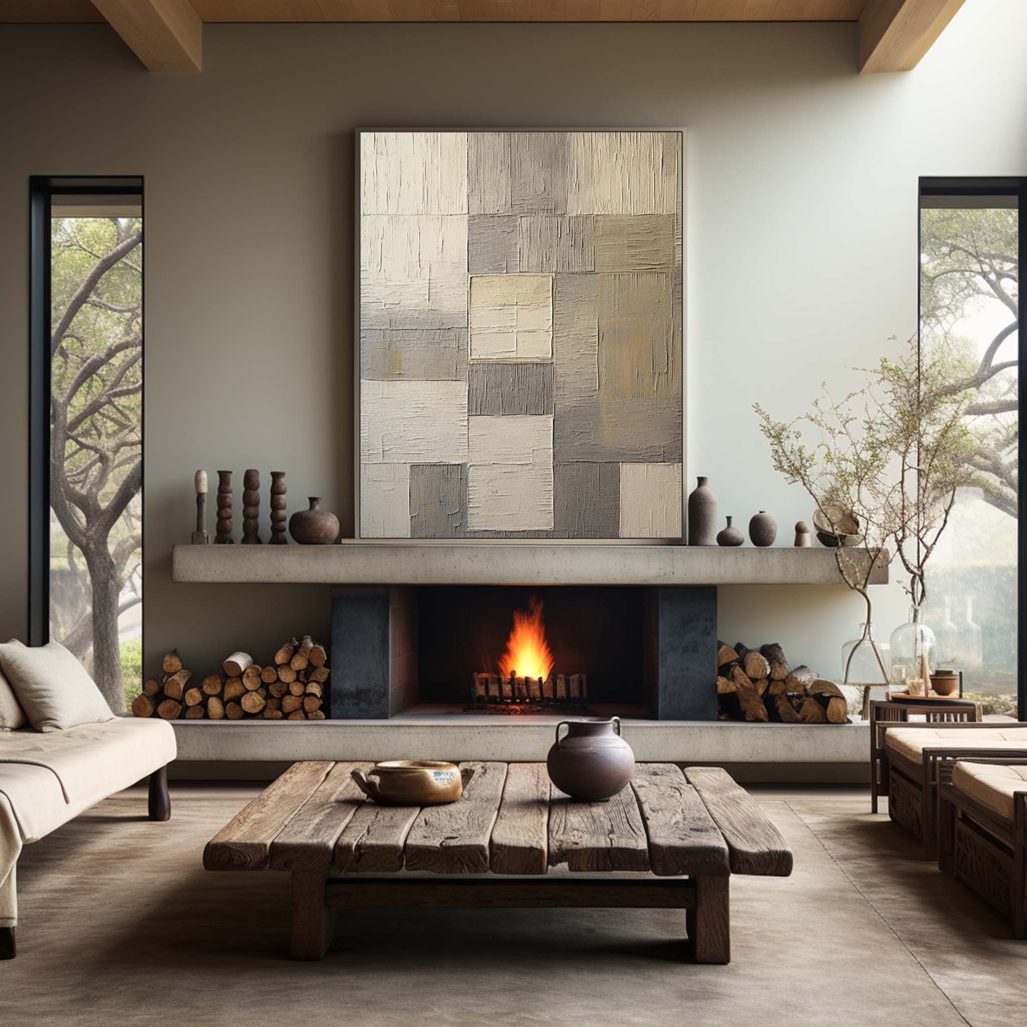 Wabi-Sabi Wall Art TX266 - Neutralighting