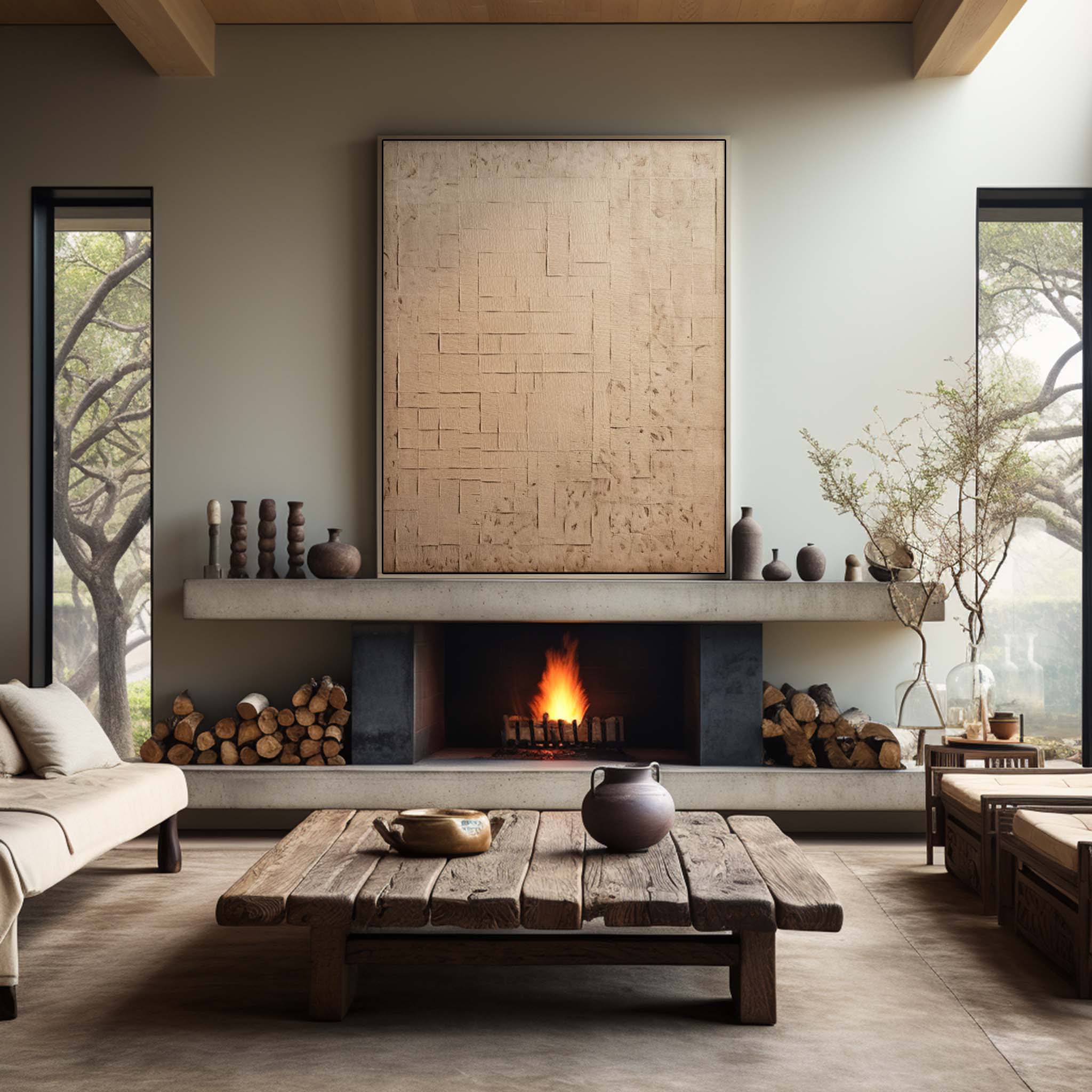 Wabi-Sabi Wall Art TX270 - Neutralighting