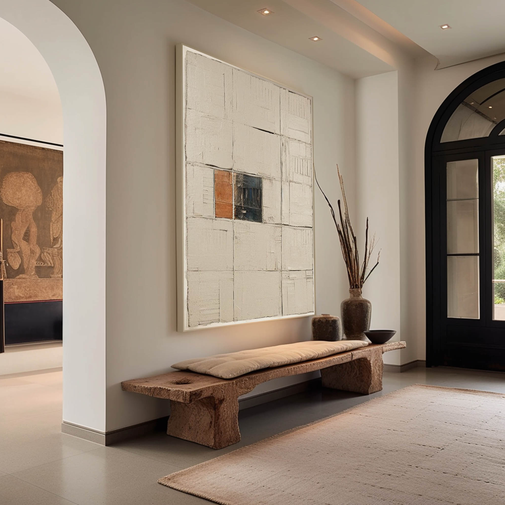 Wall Art Geometric Abstraction Wabi-Sabi Wall