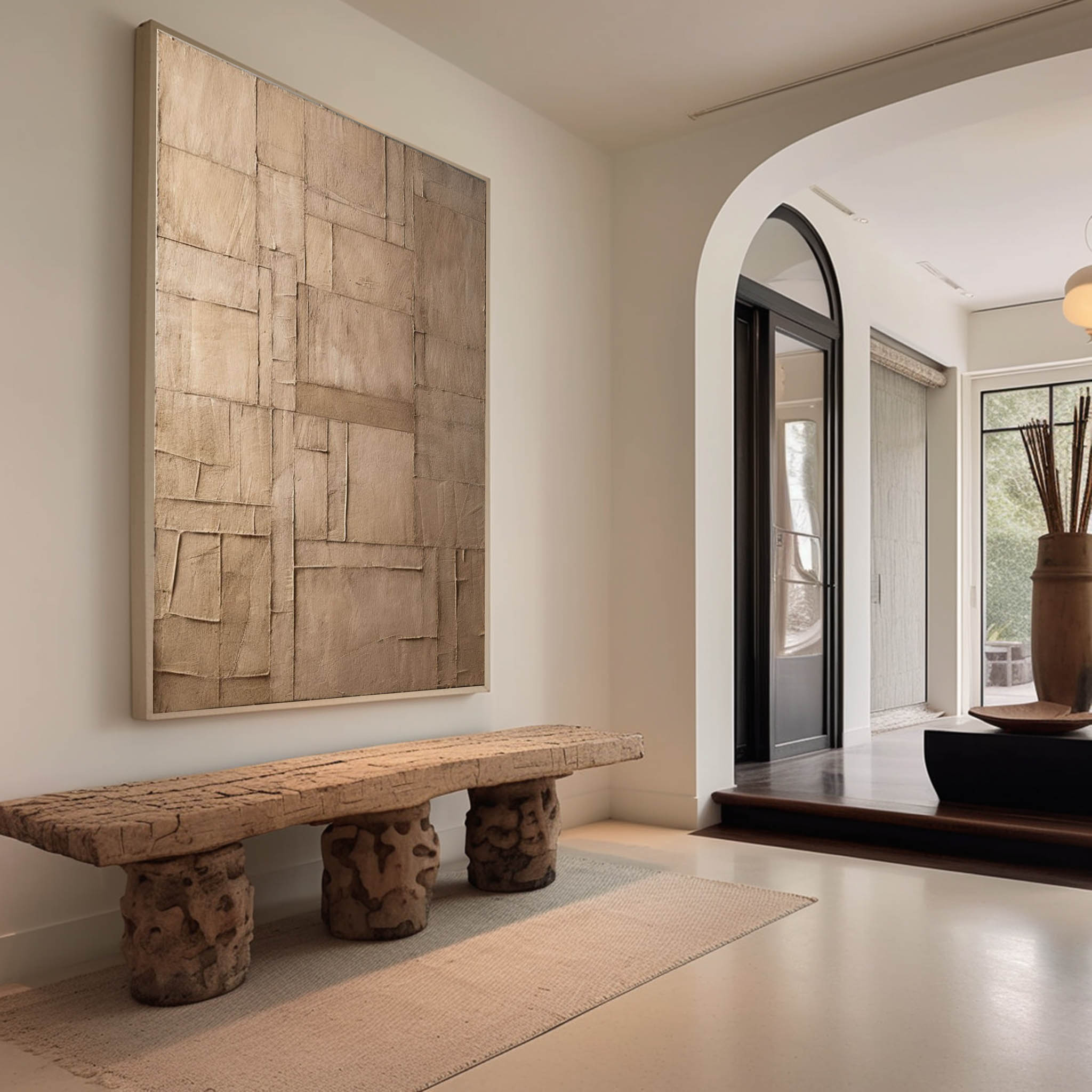 Wall Art Wabi-Sabi Neutral Geometric Modern