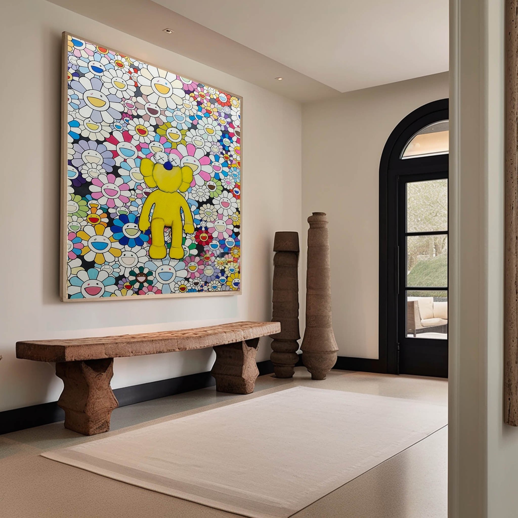 Bearbrick Takashi Murakami Pop Art Painting