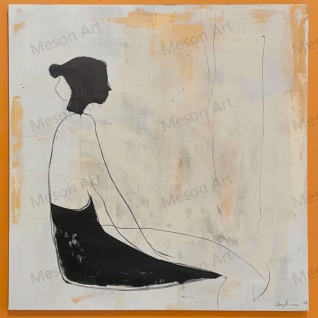 Wall Art Minimalist Textured Figurative