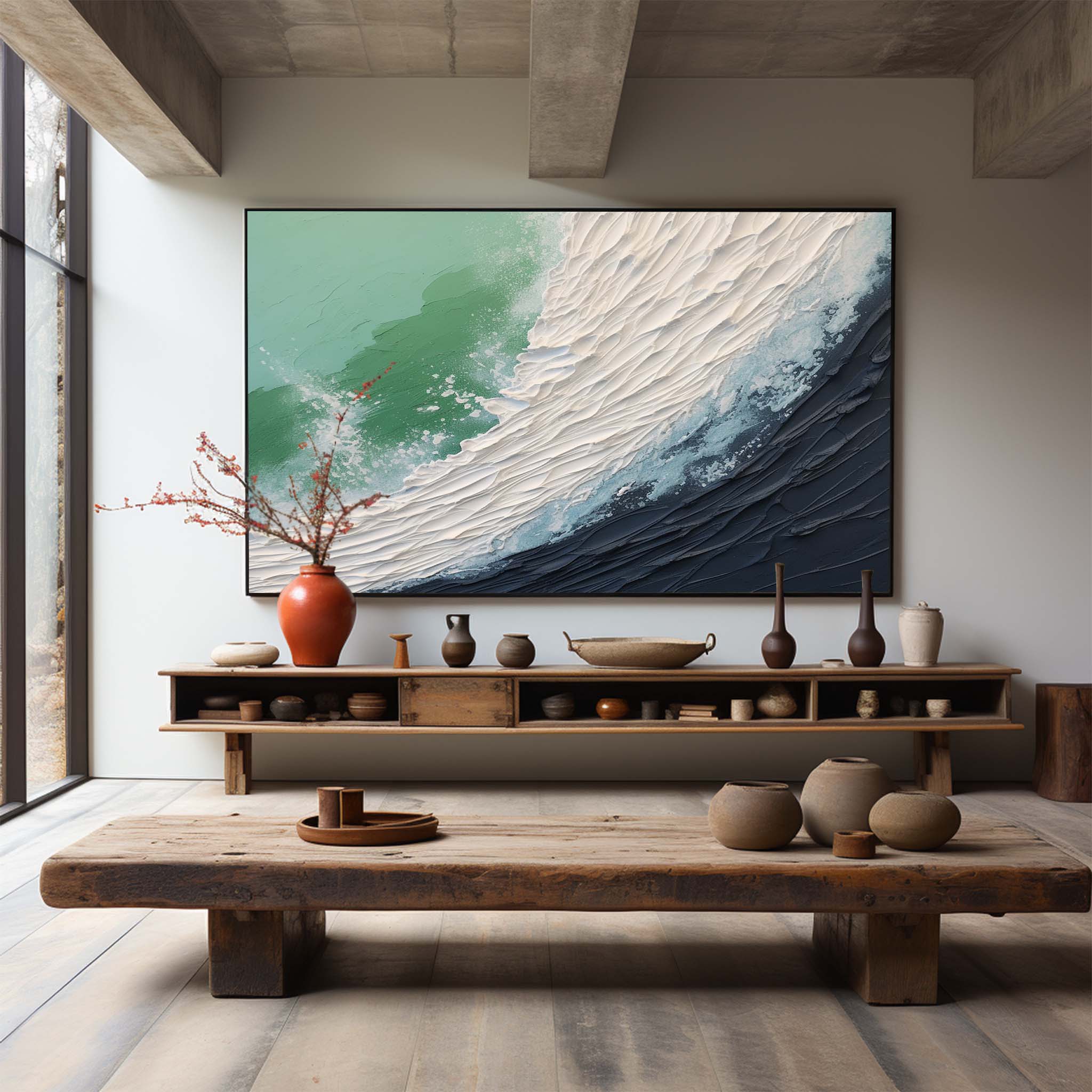 Plaster Art Texture Painting SG237 - Neutralighting
