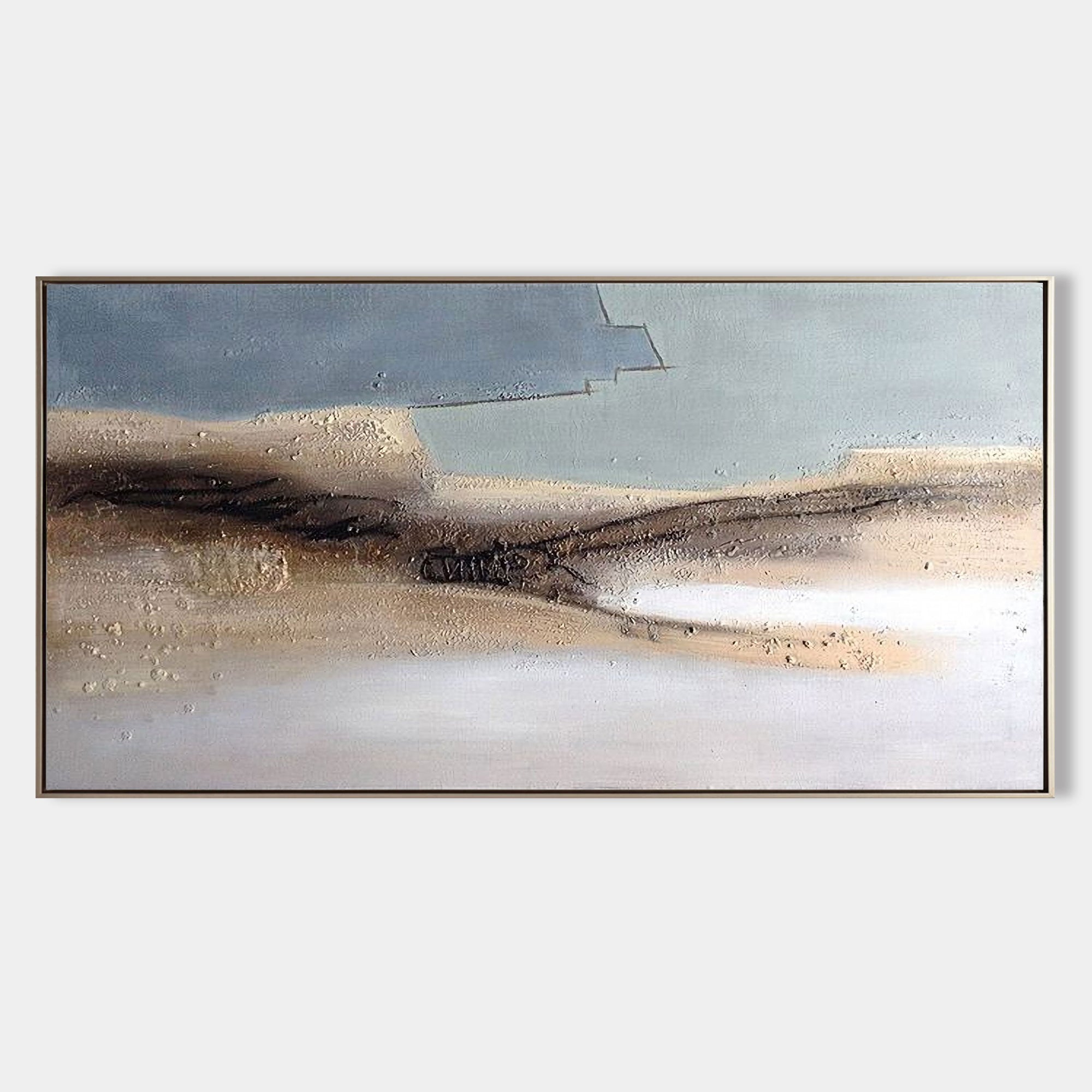 large Abstract seascape Art ABSP01 - Neutralighting