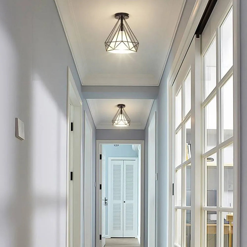 Silva Hallway Flush Mount Celing Light, 2 Colour