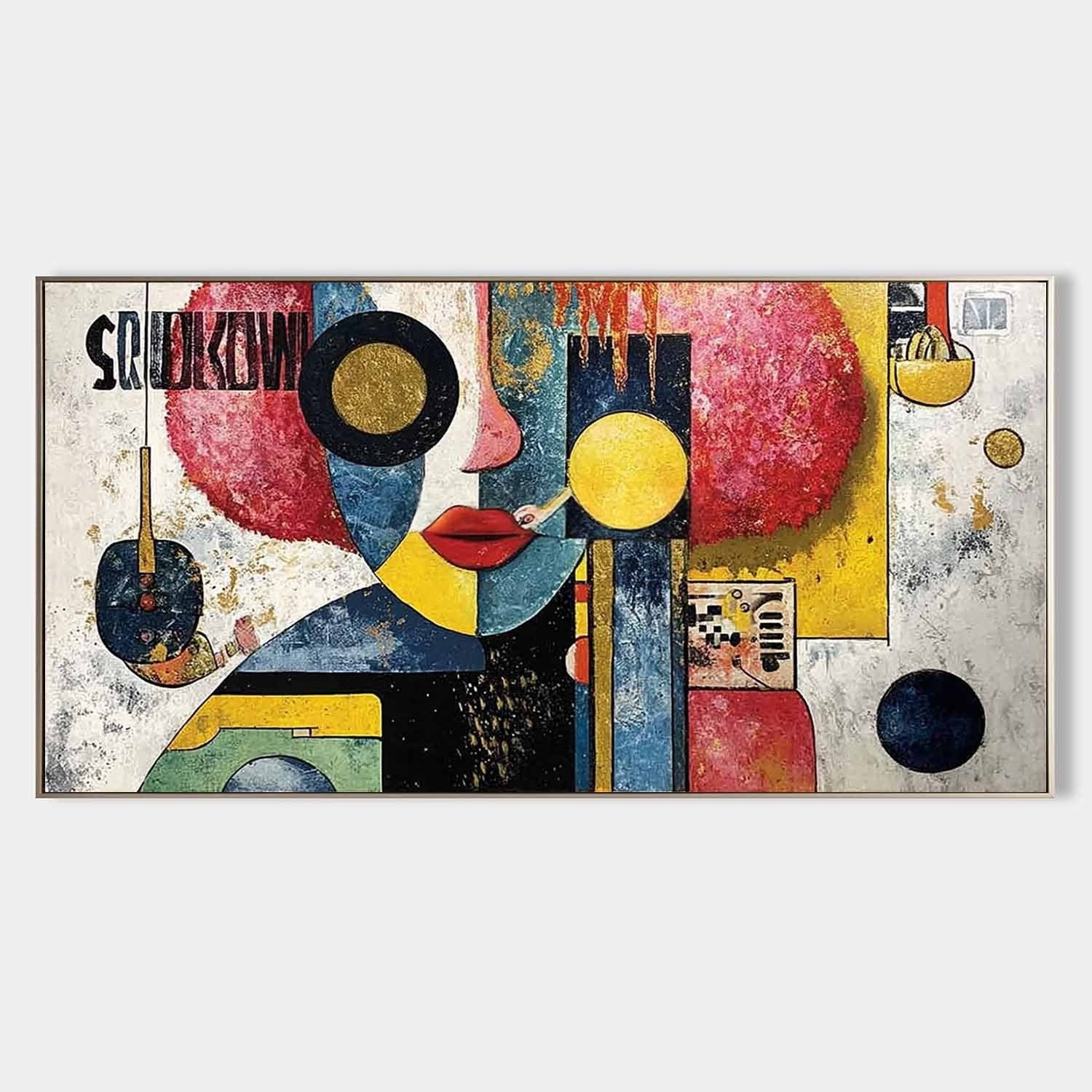Kandinsky Style Abstract Face Painting