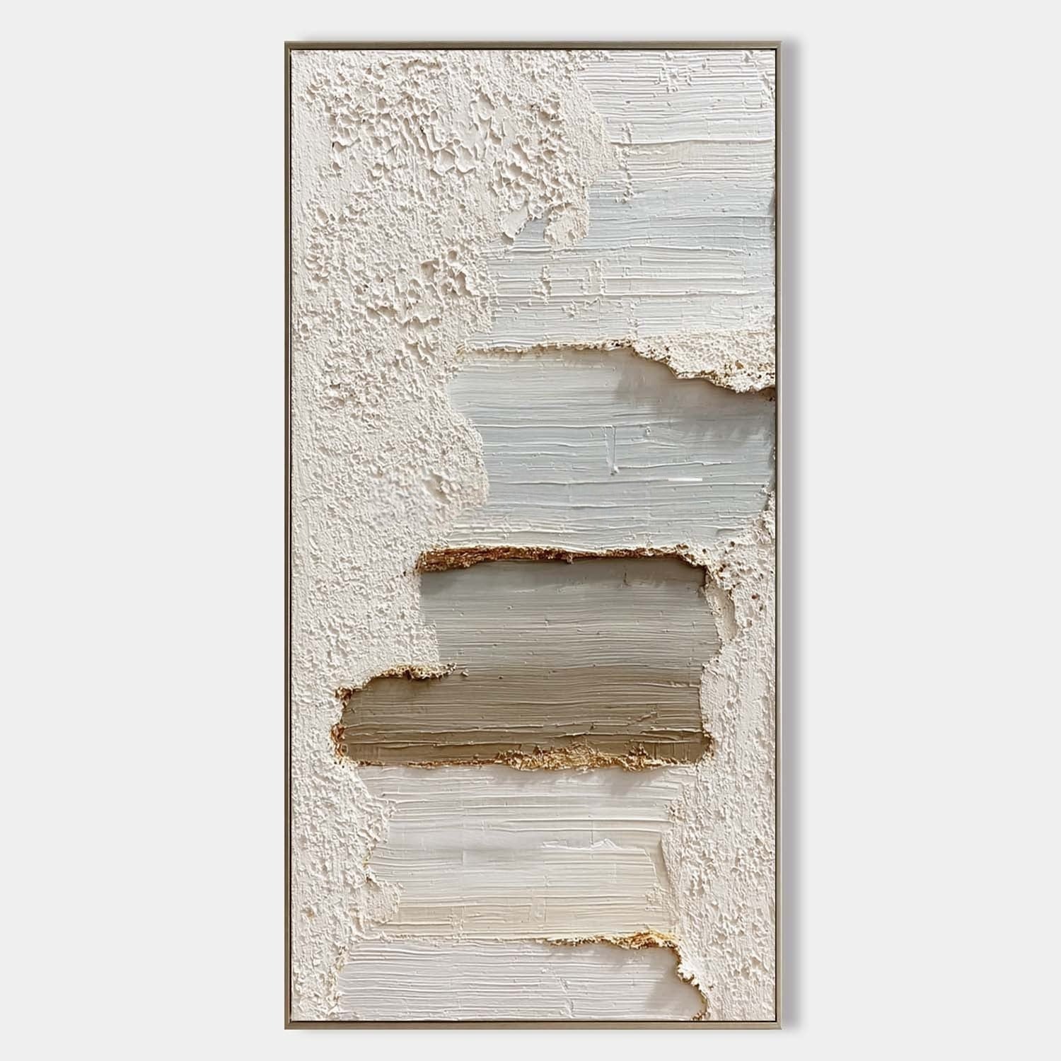 Wall Art Vertical 3D Impasto Gradient