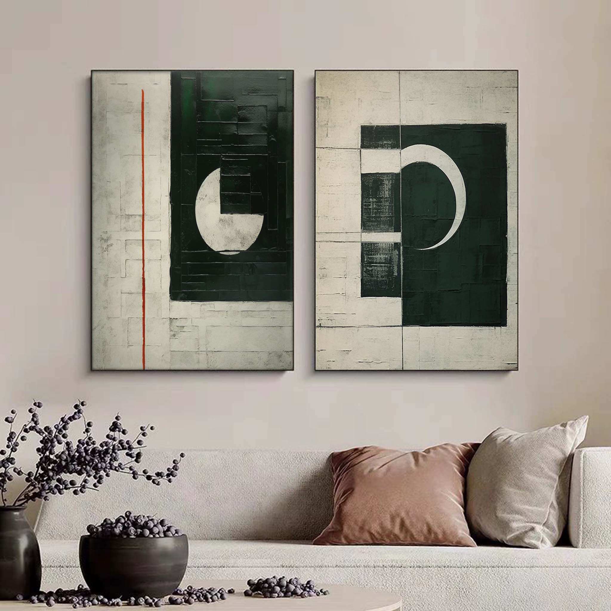 Abstract Painting Set Of 2 SP150 - Neutralighting