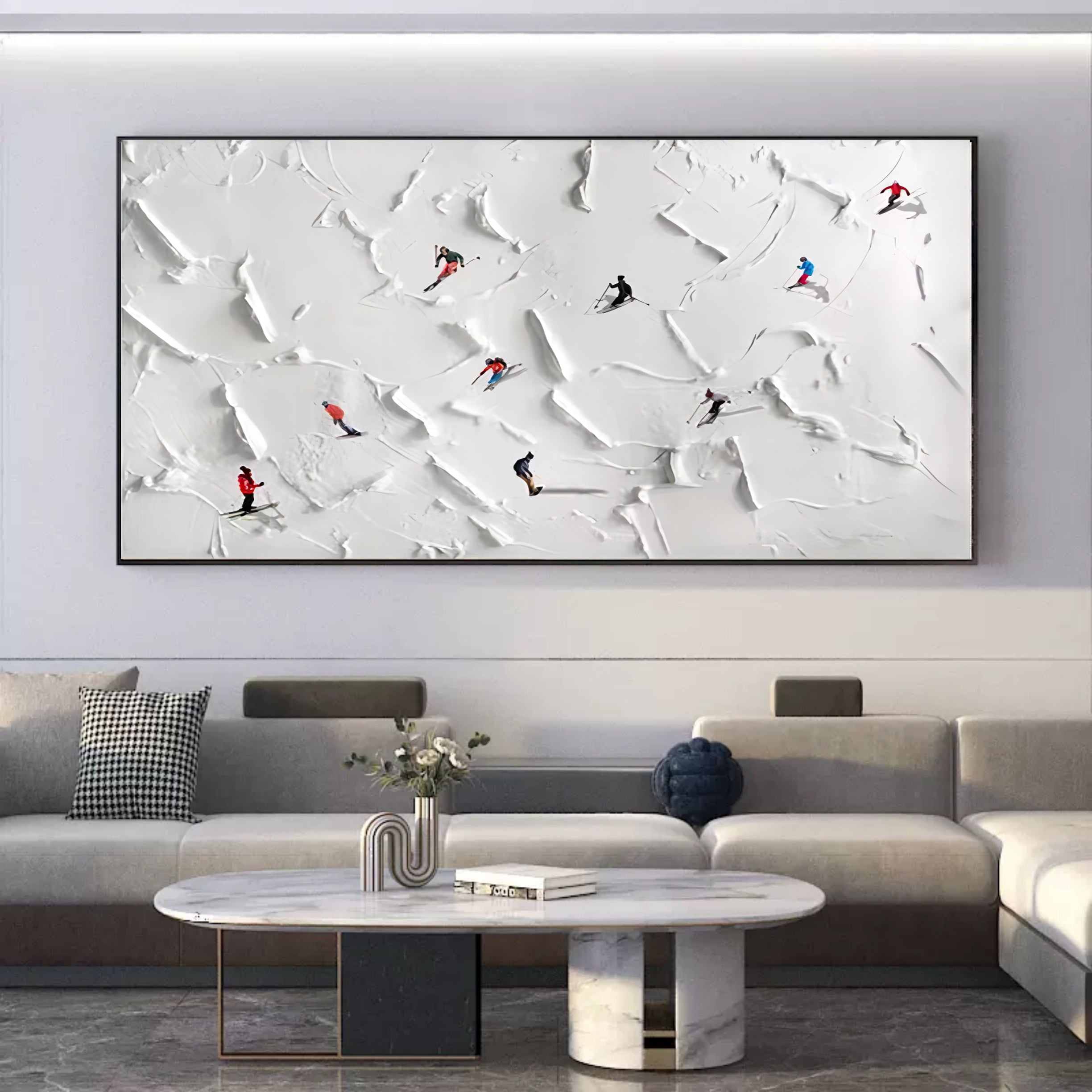 Plaster Art Texture Painting SG094 - Neutralighting