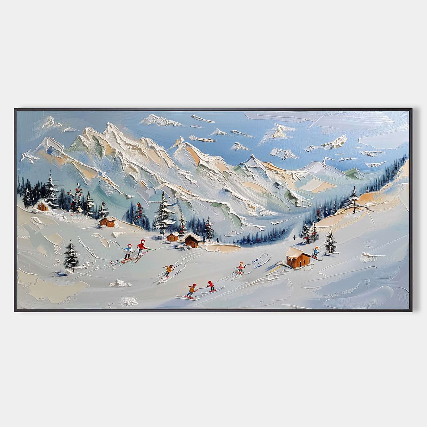 Plaster Art Texture Painting SG297 - Neutralighting