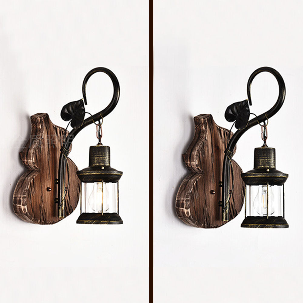 Epoch Wall Lamp Cucurbits/Candle Vintage, Wood/Metal, Bedroom - Neutralighting