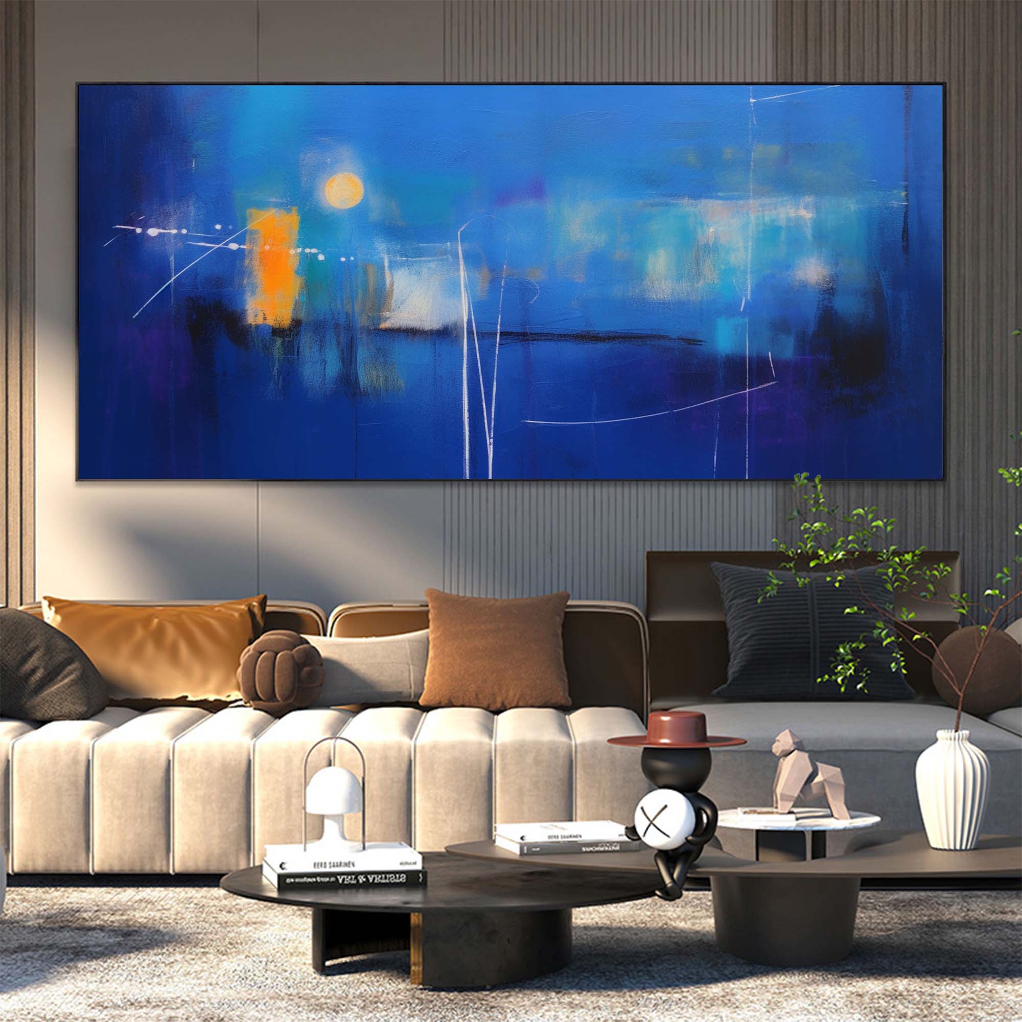 Abstract Canvas Art AB211 - Neutralighting