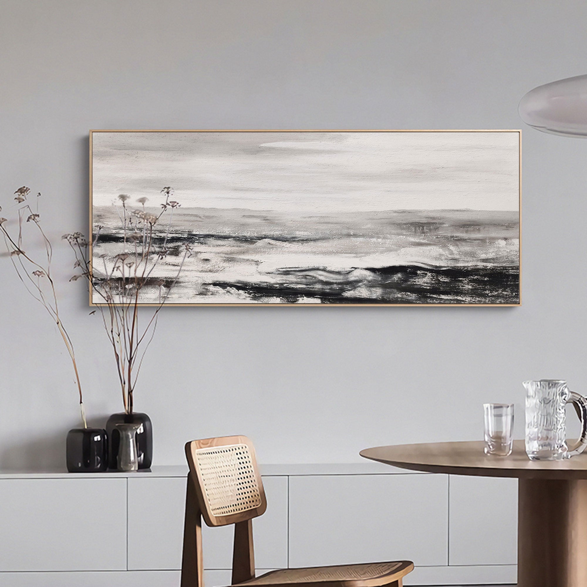 Abstract Painting 36'' X 72'' IS87 - Neutralighting