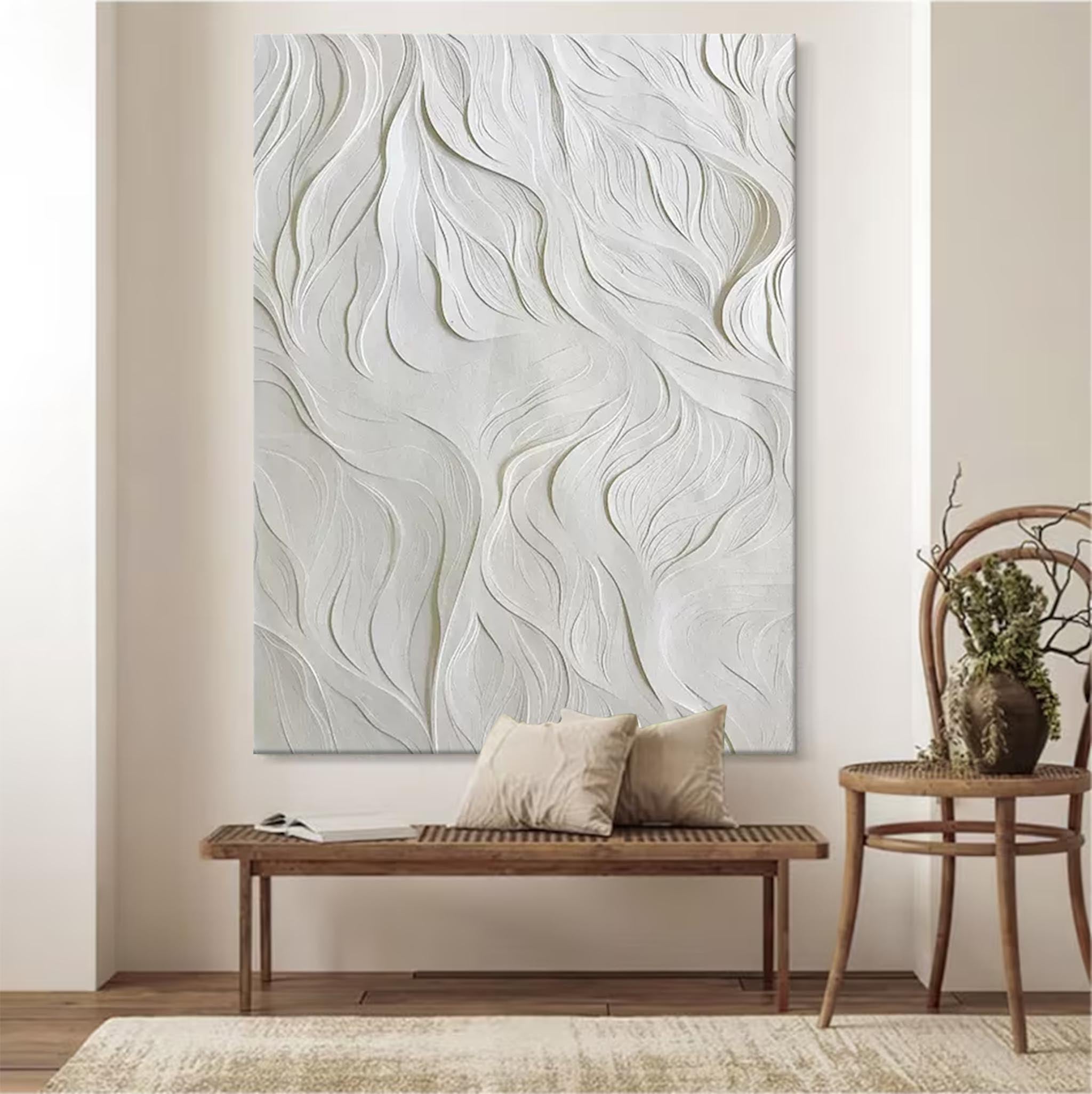 Wall Art Minimalist Elegant Relief Clean