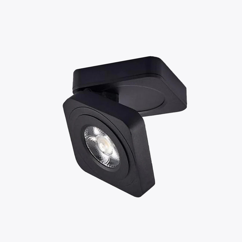 Arisha Modern Adjustable Square Ceiling Light Spotlight, Black/White - Neutralighting
