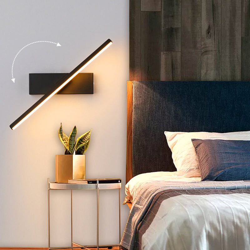 Struve Rotatable Wall Lamp for Bedroom, Black/White - Neutralighting