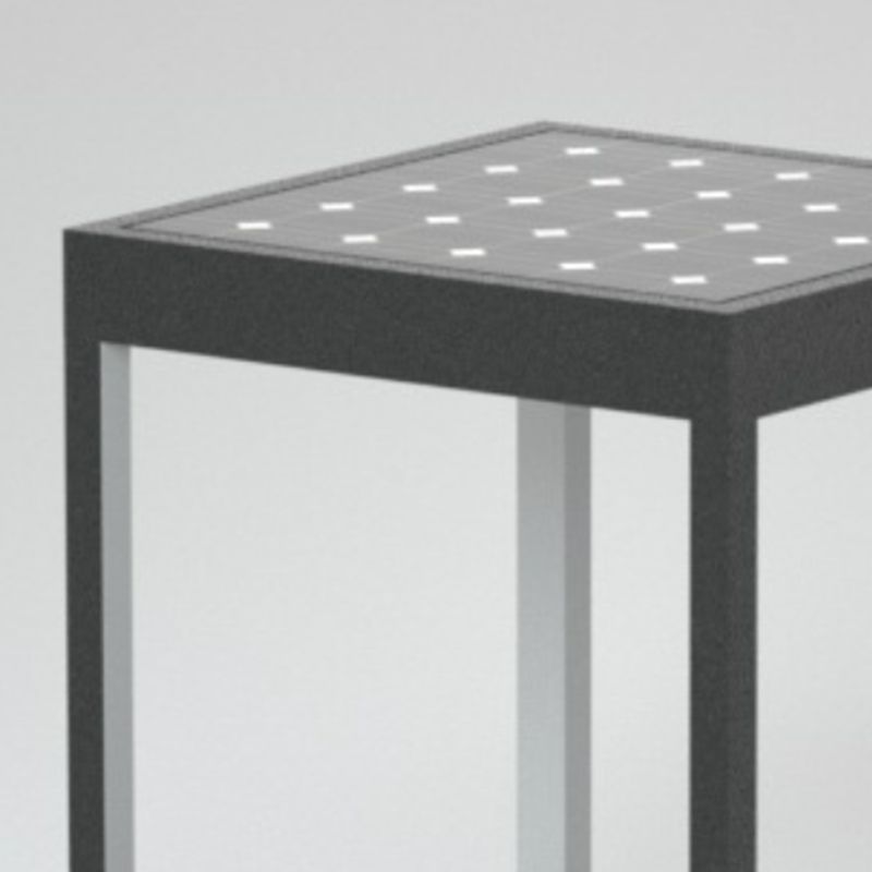 Ray Modern Rectangular Metal LED Outdoor Light Post - Neutralighting