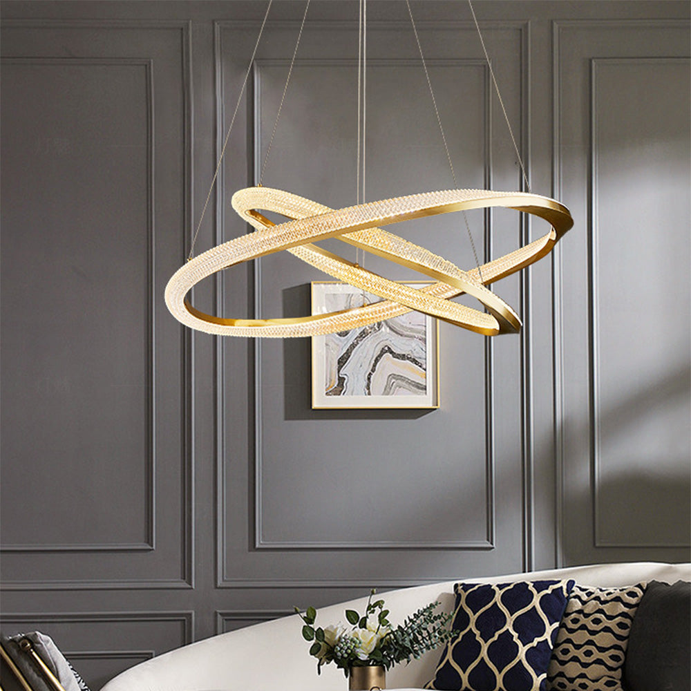 Kristy Pendant Light, Aluminium & Arcylic, 1/2 Rings, 2 Color - Neutralighting