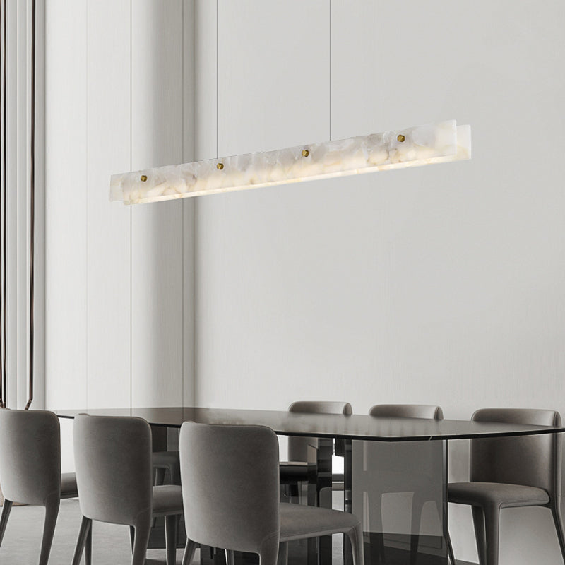 Arisha Modern LED Pendant Light White Marble Dining Room/Bar - Neutralighting
